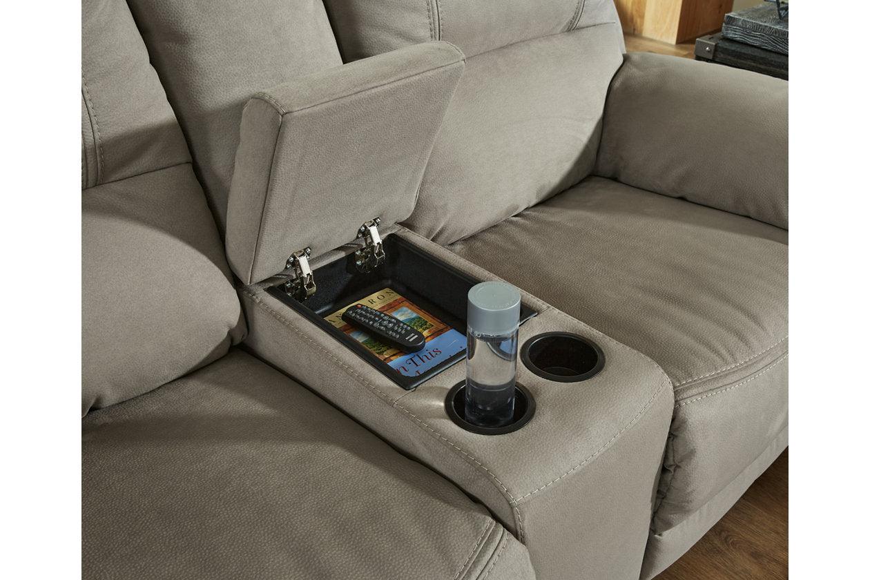 Next-Gen Gaucho Putty Manual Reclining Loveseat with Console - Image 5
