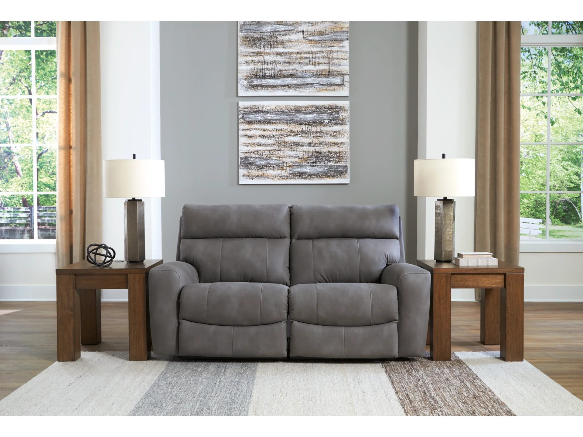 Next-Gen Slate DuraPella Sofa and Loveseat - Image 3