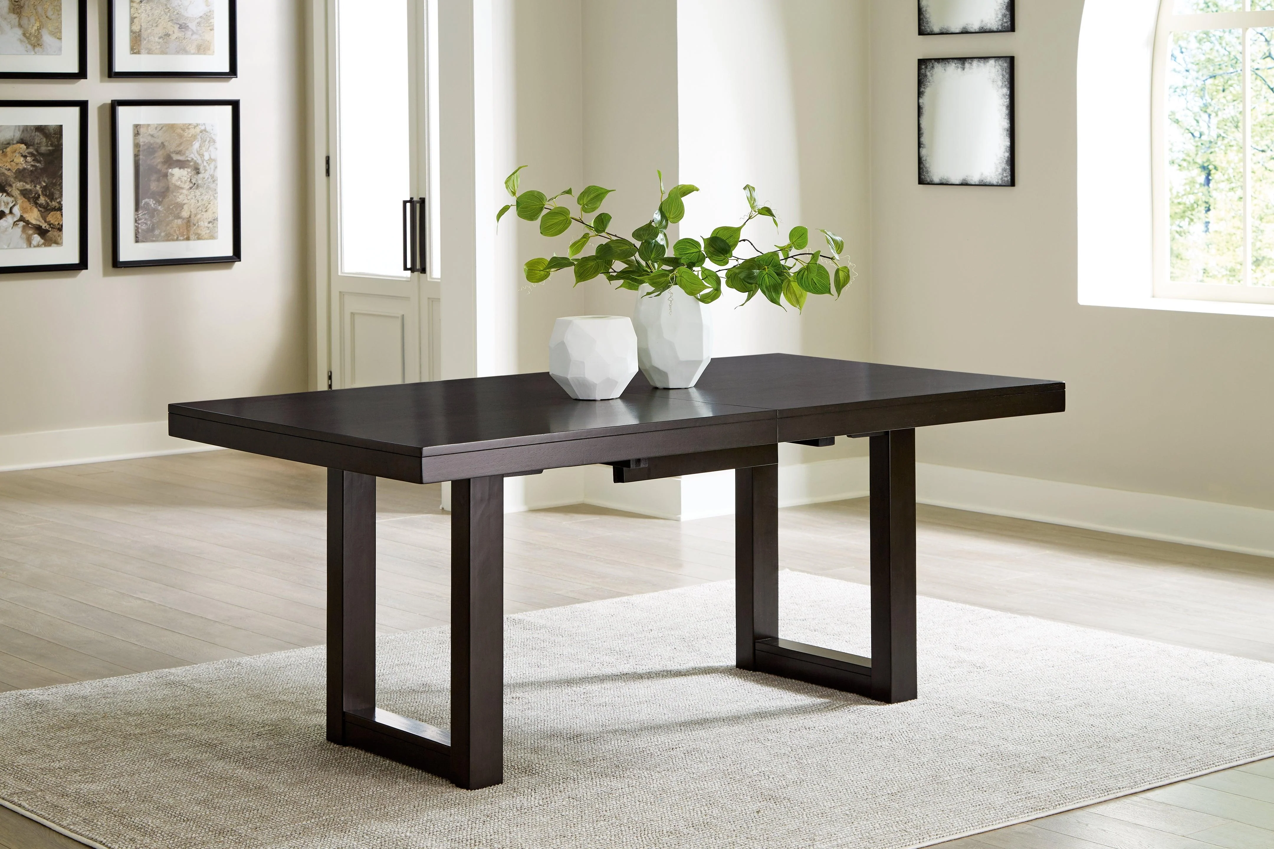 Neymorton Dark Grayish Brown Dining Extension Table - Image 5