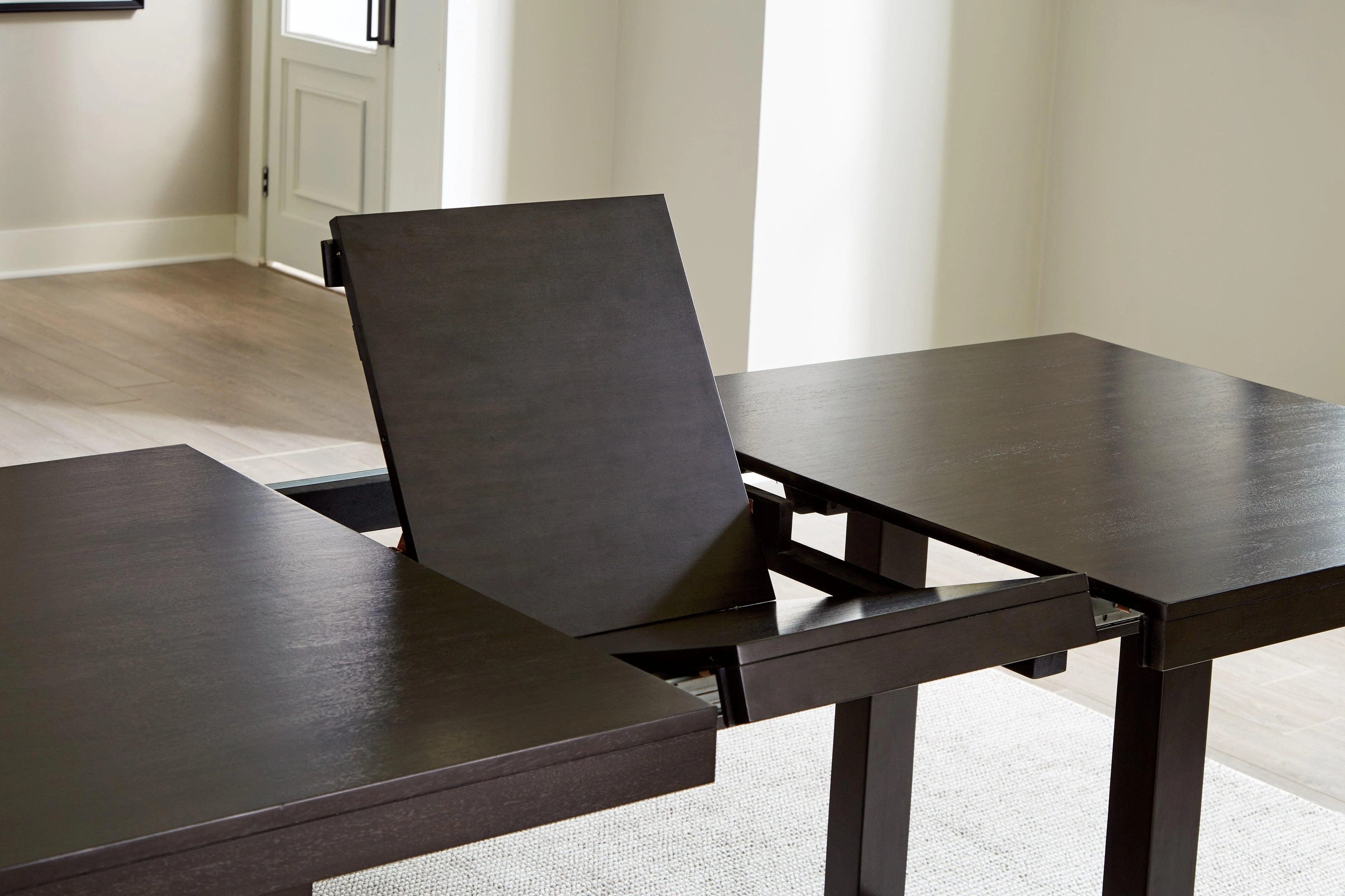 Neymorton Dark Grayish Brown Dining Table and 6 Chairs - Image 5