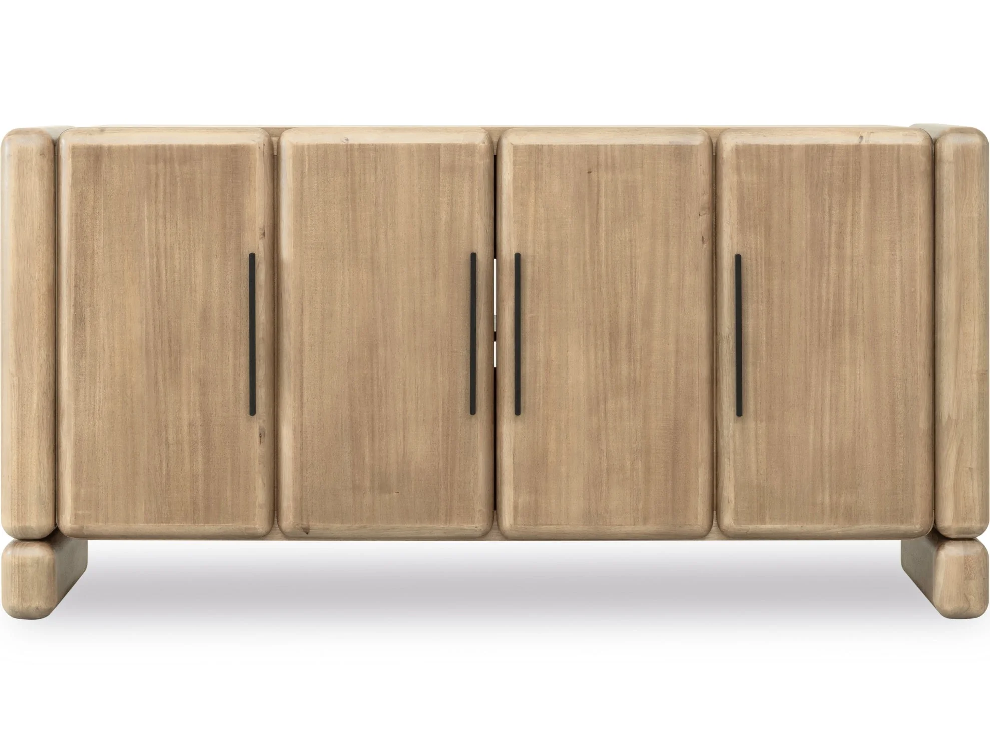 Nia Four Door Acacia Wood Sideboard in Lioness