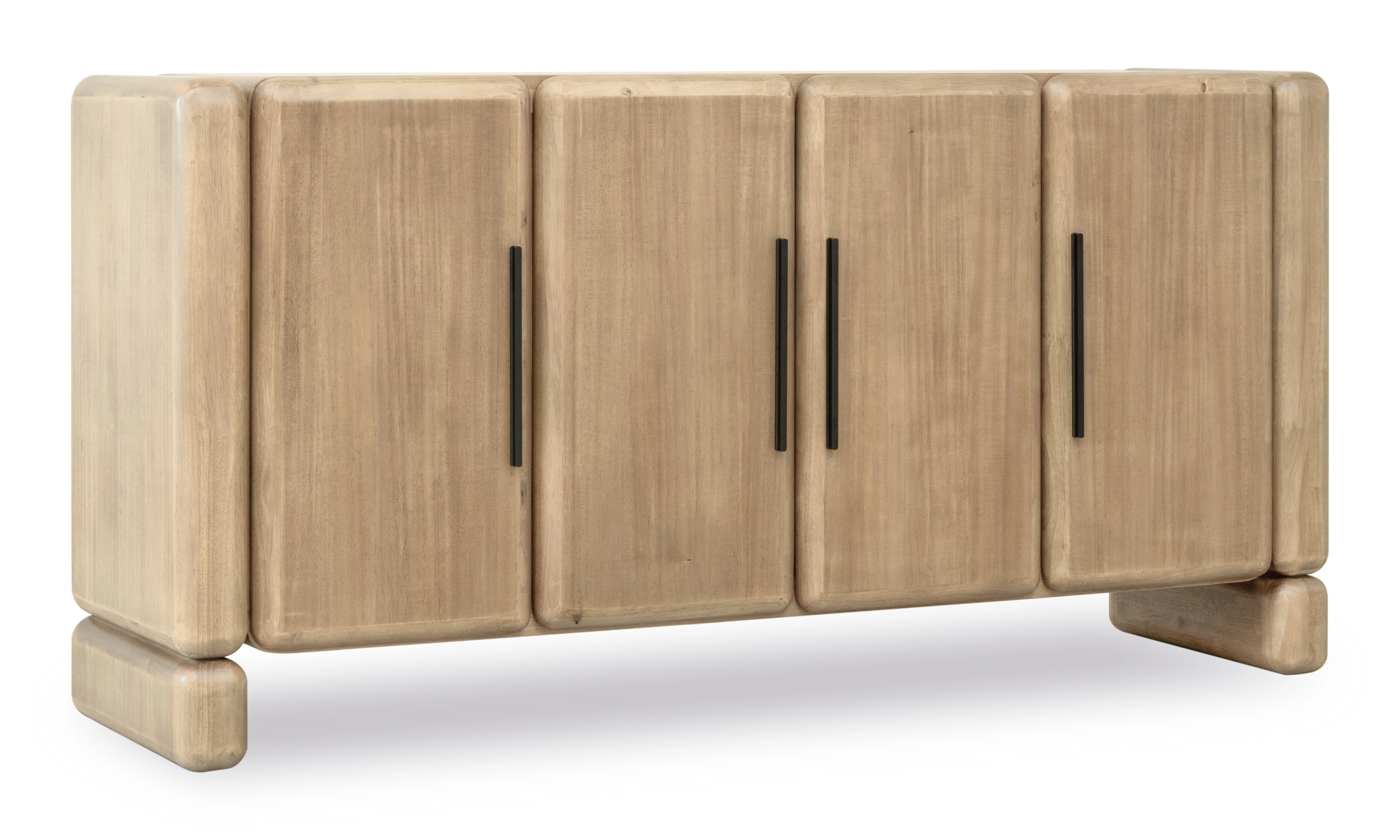 Nia Four Door Acacia Wood Sideboard in Lioness - Image 2