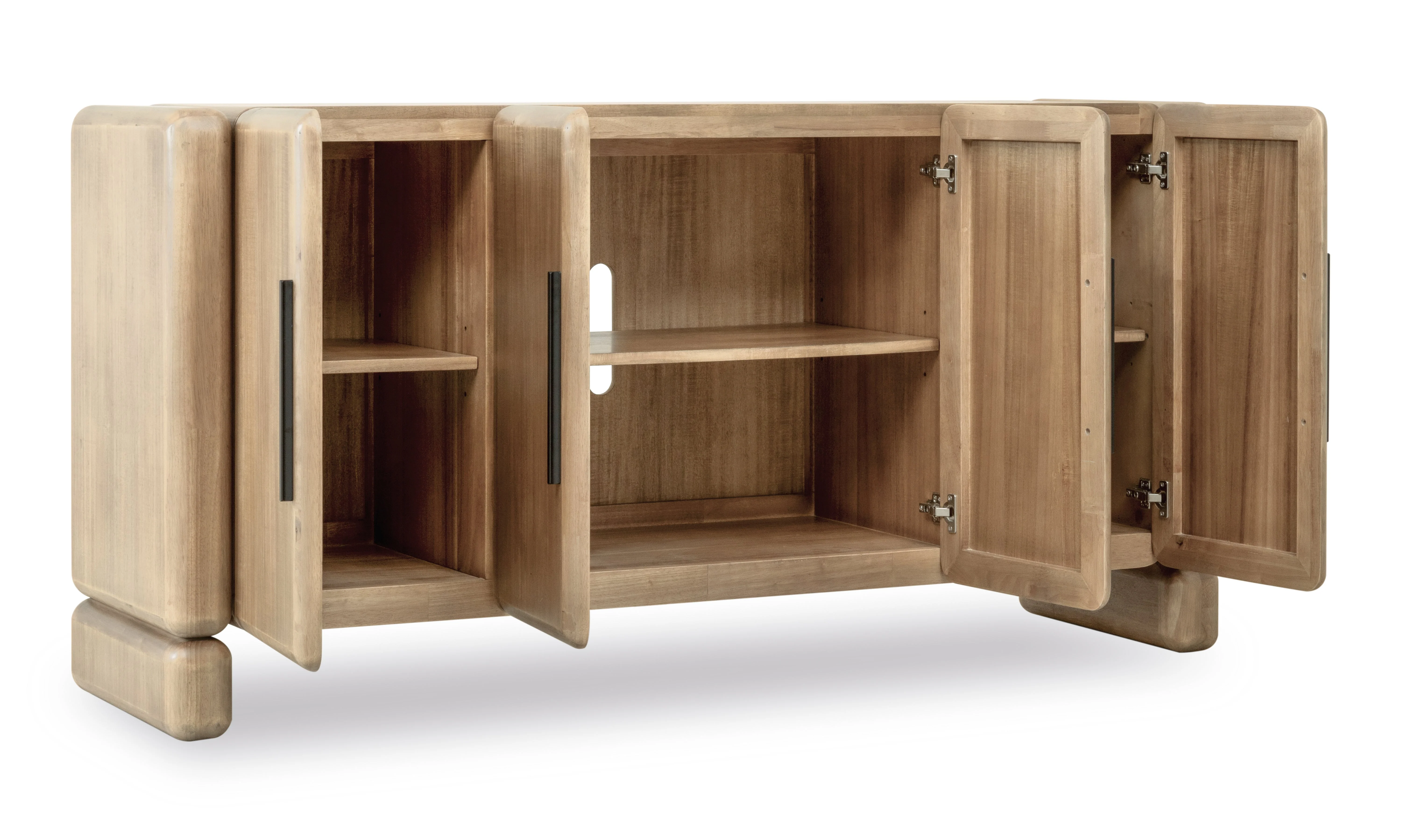 Nia Four Door Acacia Wood Sideboard in Lioness - Image 3