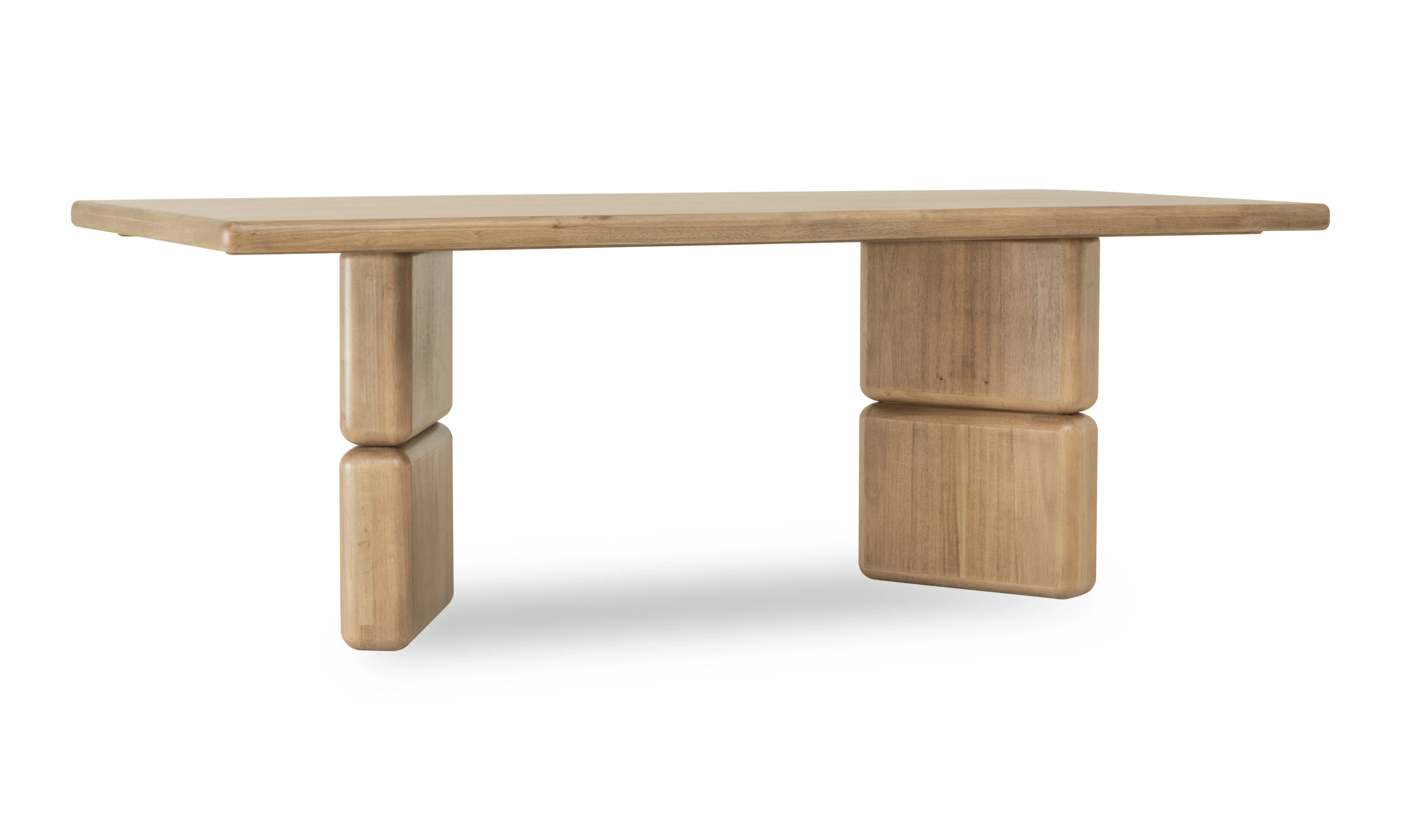Nia Rectangular Acacia Wood Dining Table in Lioness - Image 7