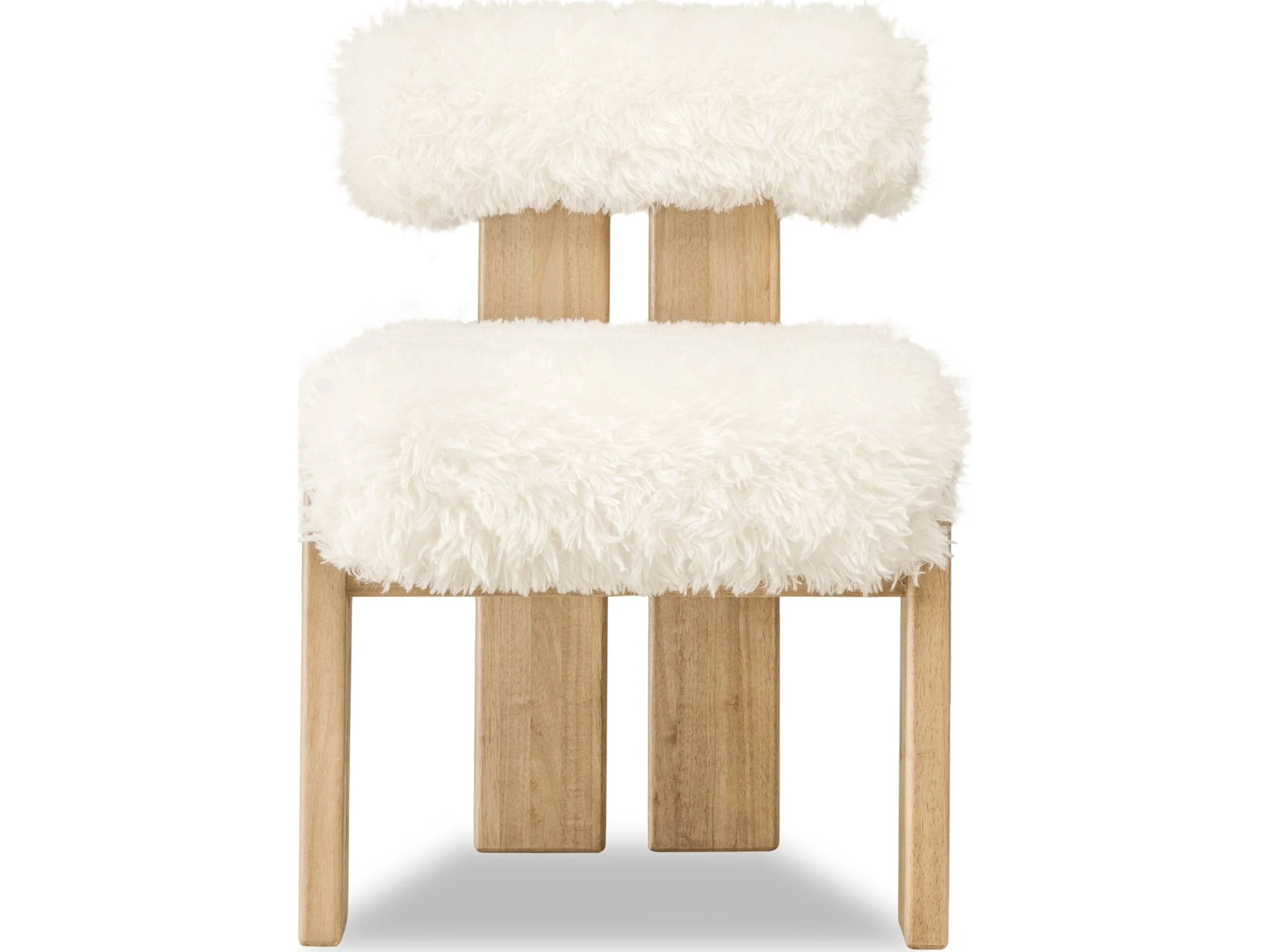 Nia Sheepskin/Lioness Dining Accent Chair (Set of 2) - Image 2