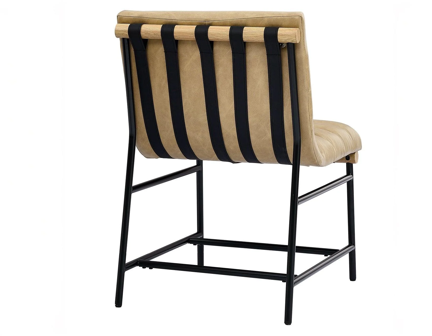 Nicco 20″ Side Chair, Sand Vegan Leather Fabric - Image 5