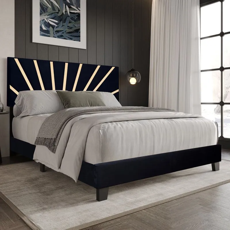 Nico Black King Platform Bed