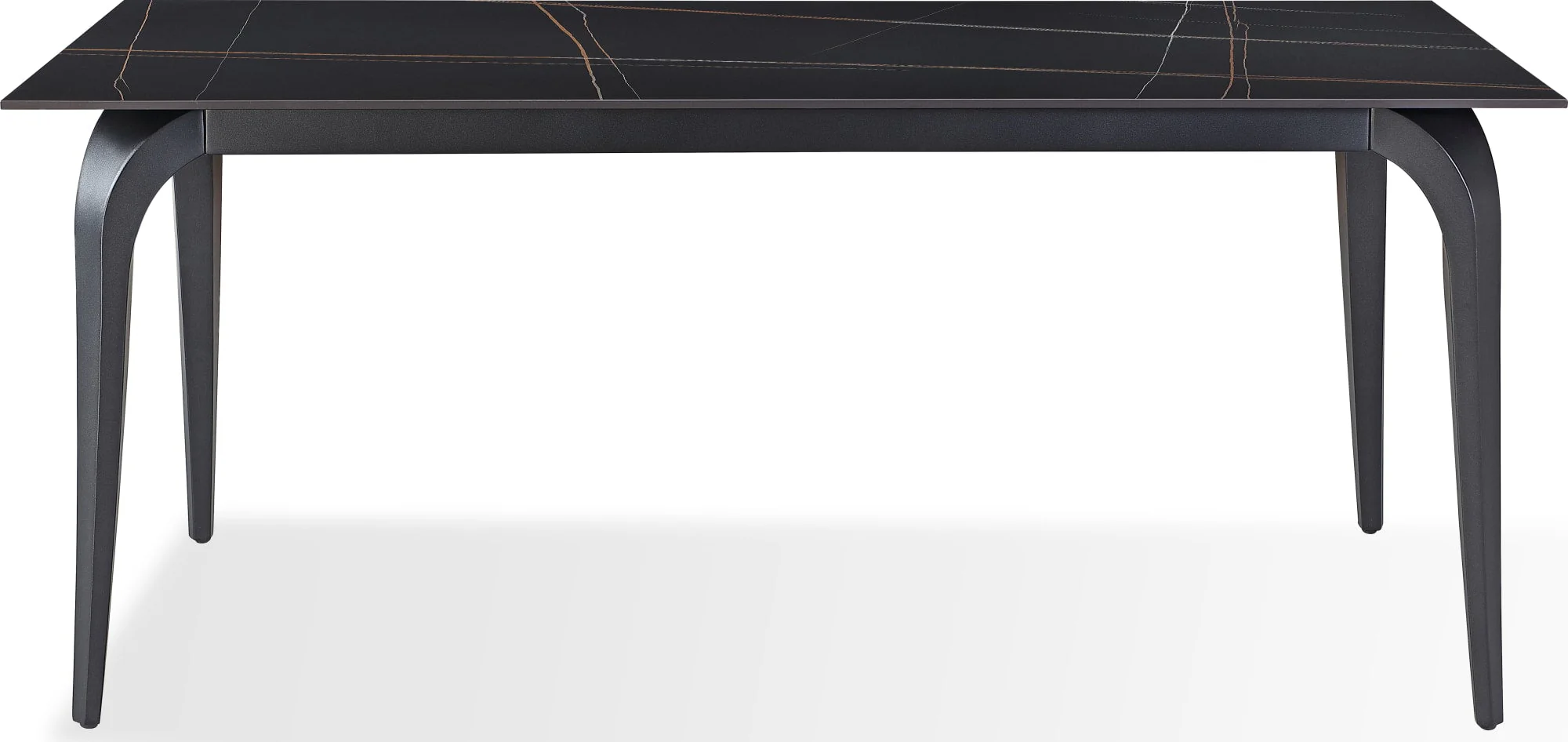 Nicoya Black Stone Top Rectangular Dining Table - Image 4