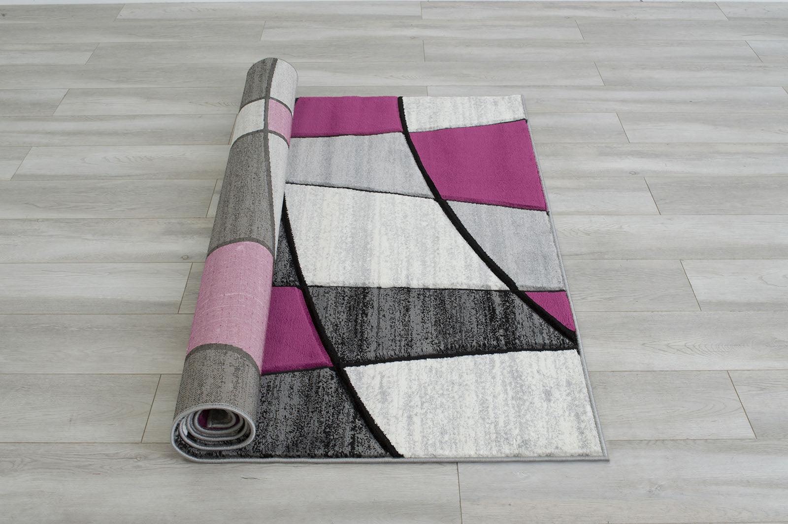 Niksar Gray/Purple Area Rug - Image 6