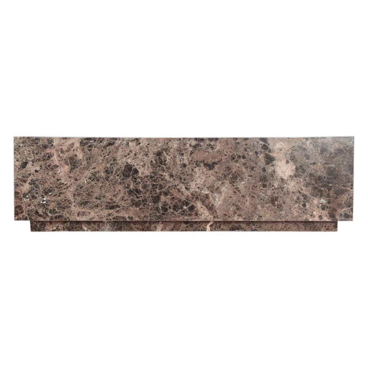 Nile 50" Coffee Table in Dark Emperador Marble - Image 2