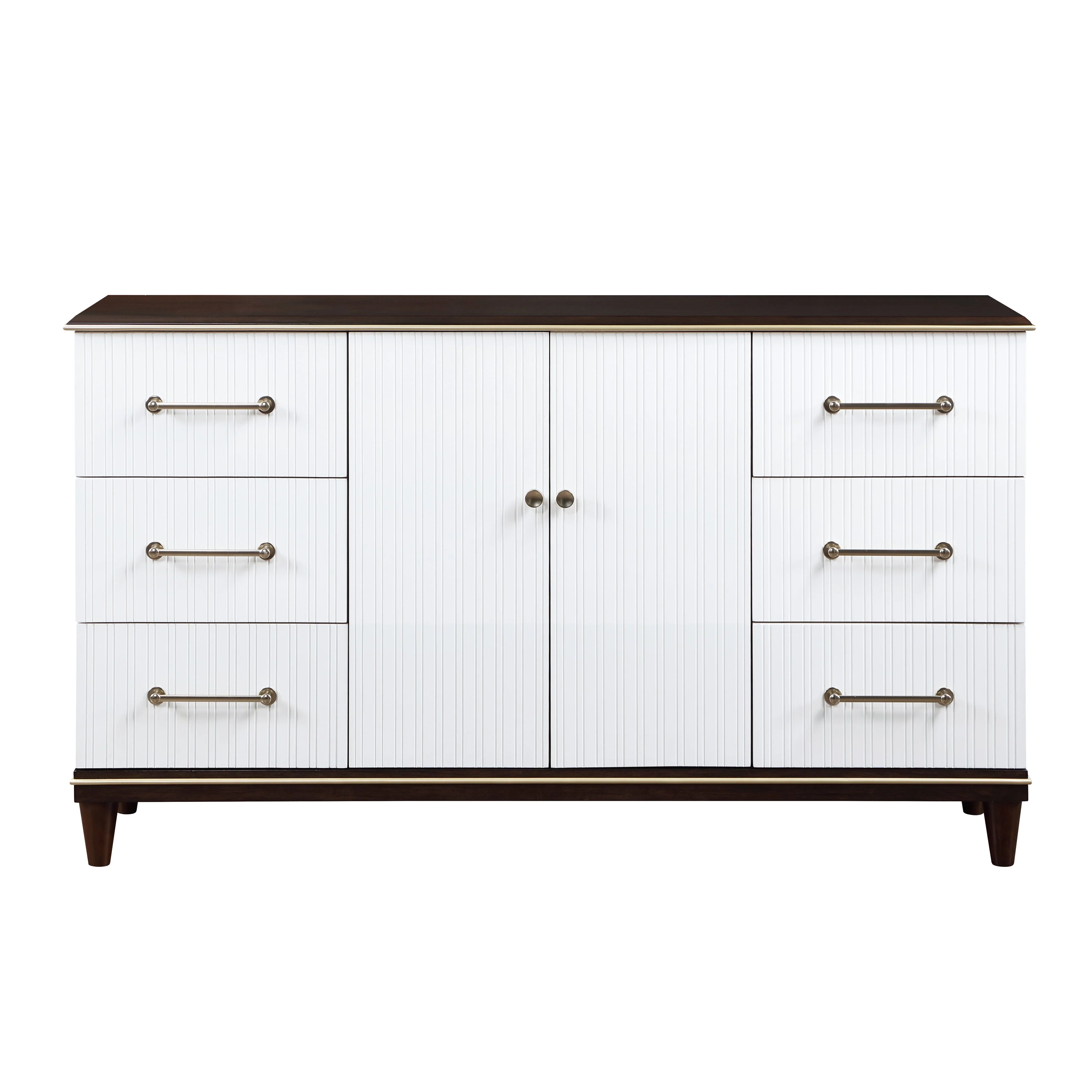 Niles White/Cherry Dresser - Image 6