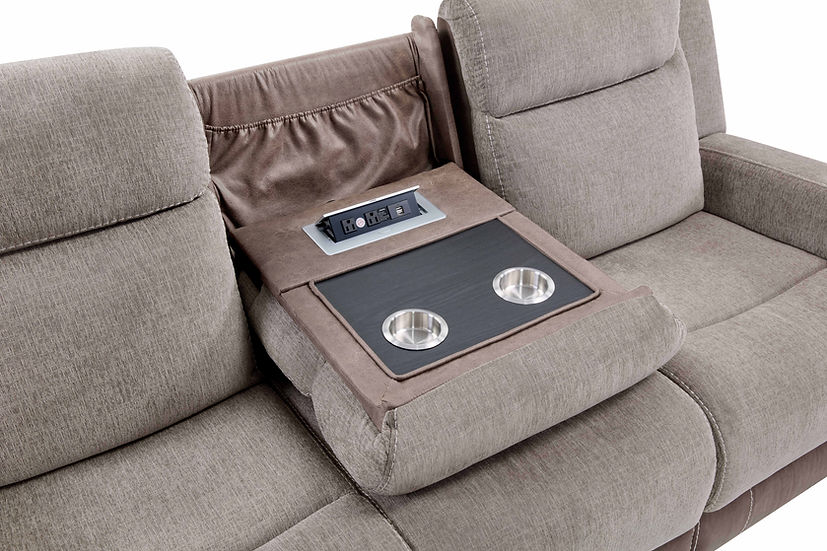 Nisa Brown Reclining Living Room Set - Image 2