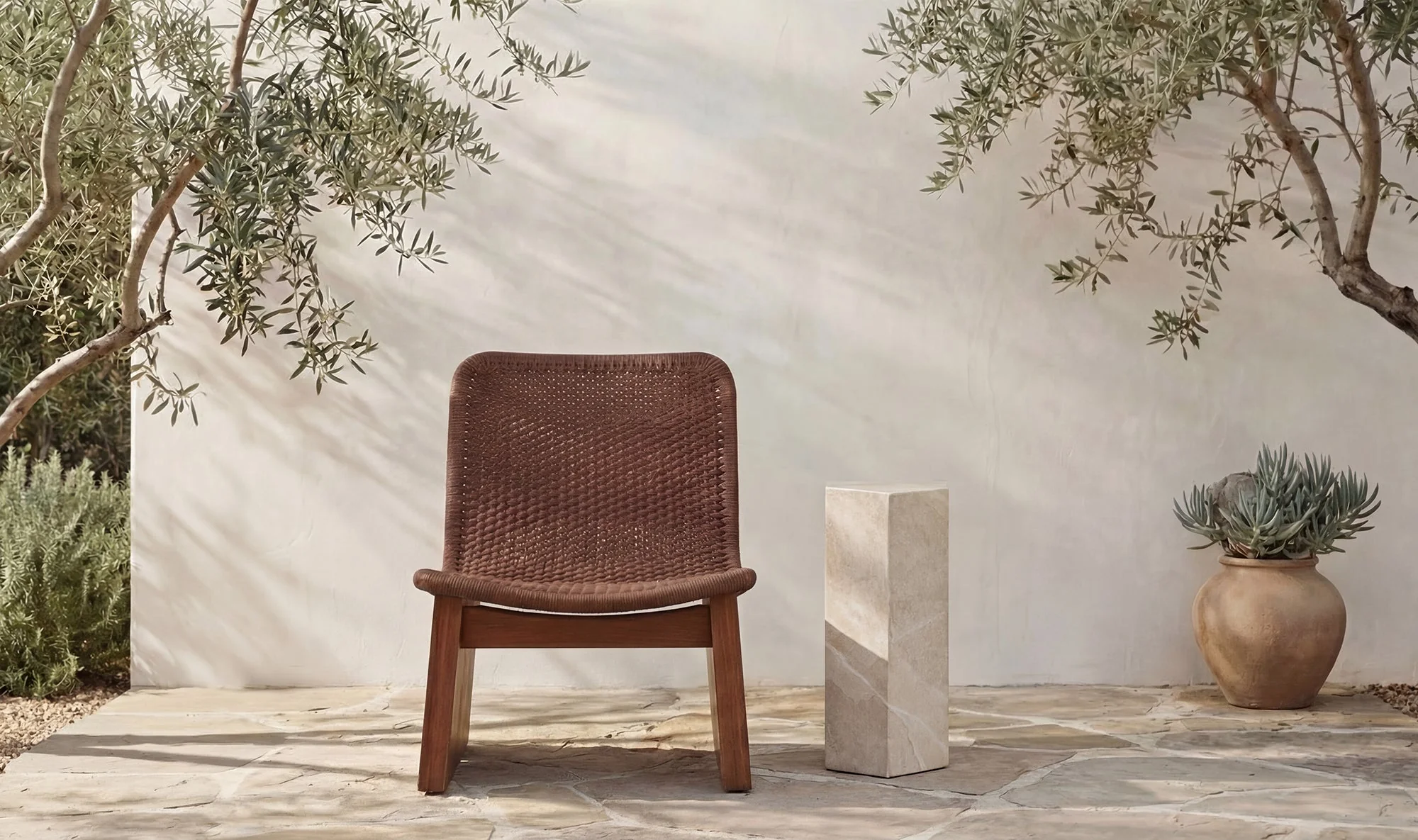 Nix Outdoor Side Table Cream - Image 3