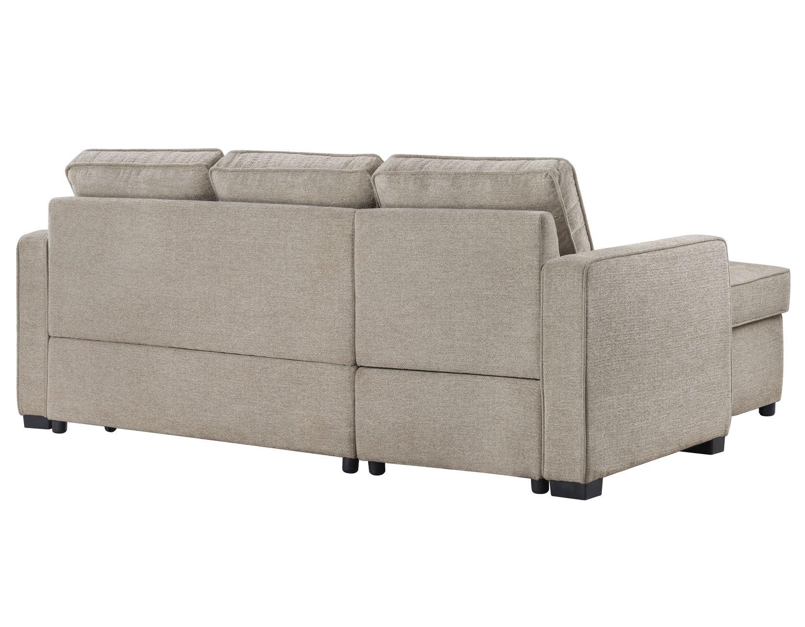 Noah Flippable, Convertible Storage Sleeper Chofa, Tan - Image 13