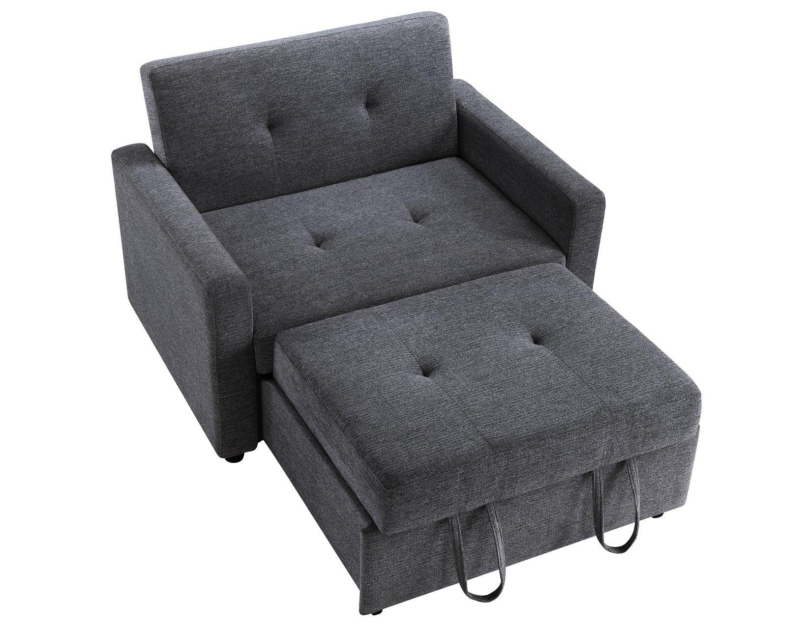Noah Gray Convertible Sleeper Chair - Image 10