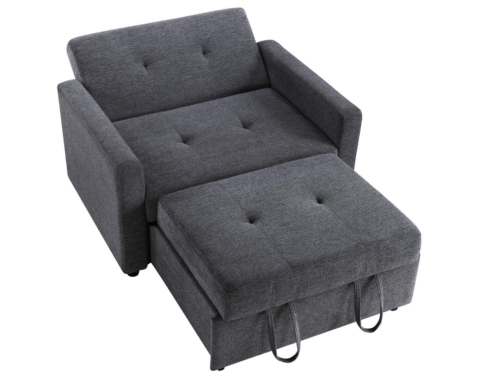 Noah Gray Convertible Sleeper Chair - Image 11