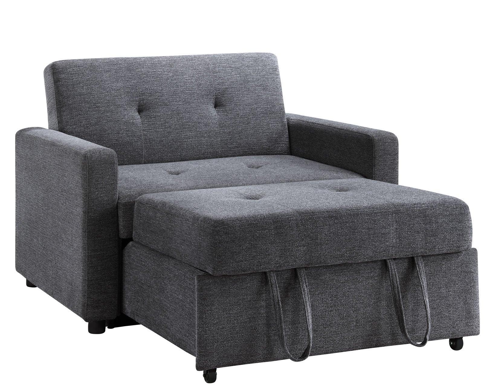 Noah Gray Convertible Sleeper Chair - Image 14
