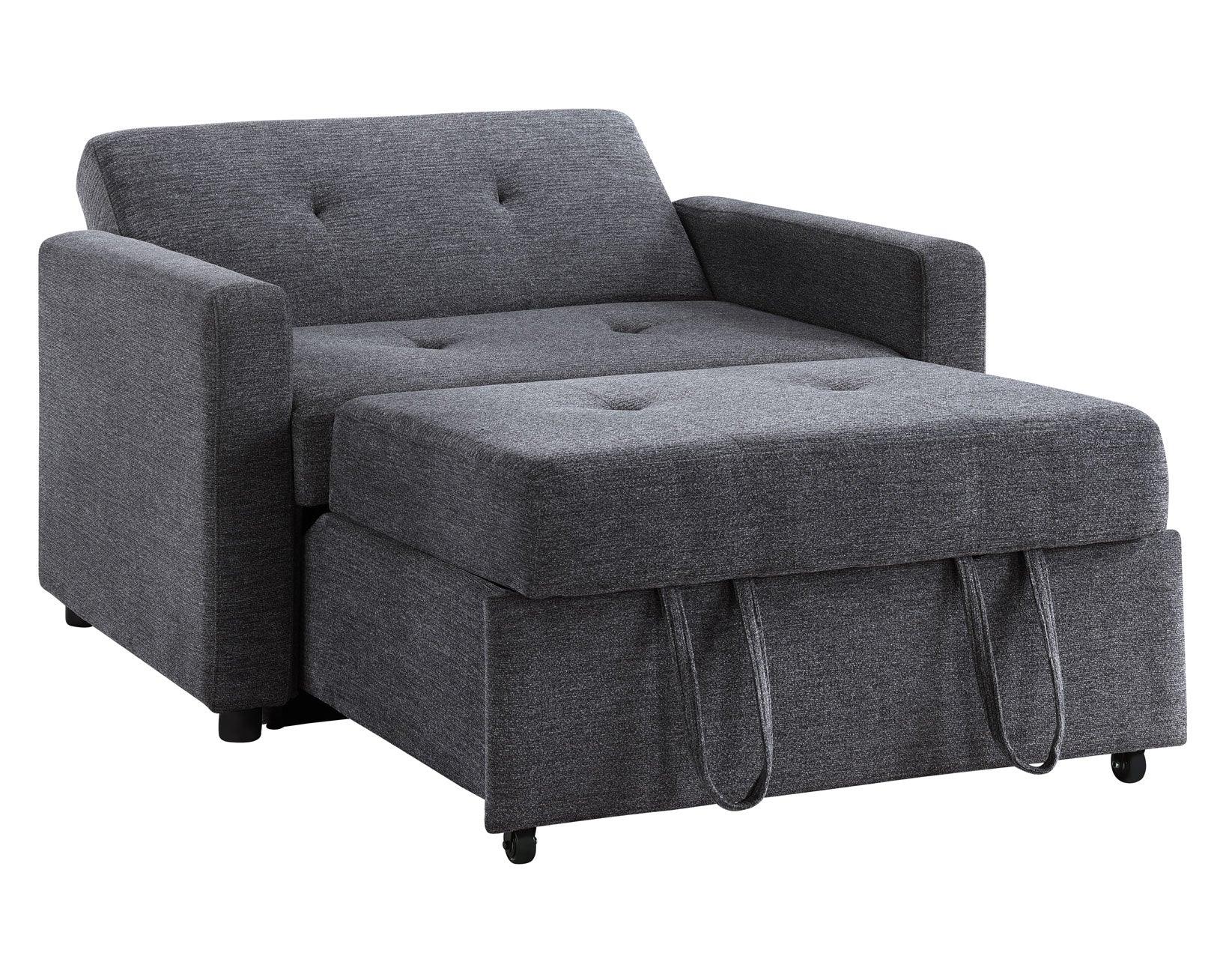 Noah Gray Convertible Sleeper Chair - Image 15
