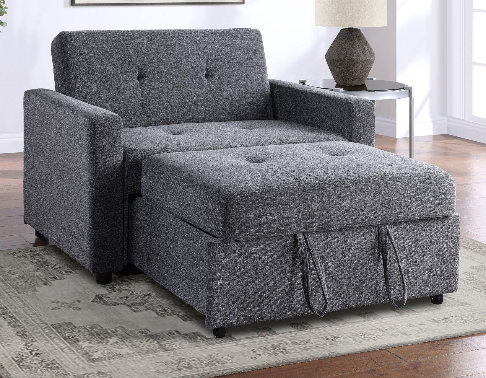 Noah Gray Convertible Sleeper Chair - Image 23