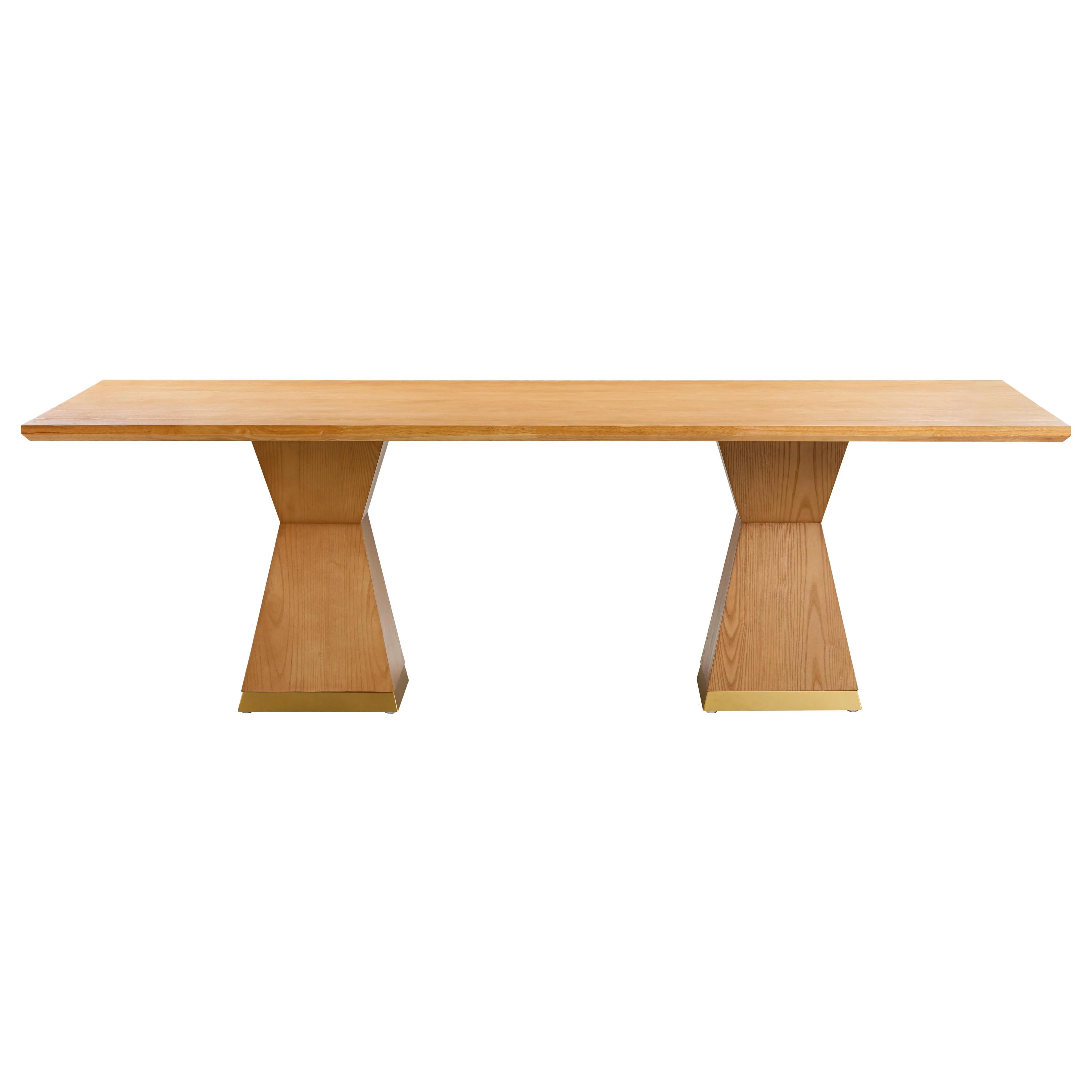 Nolan Wood 98" Rectangular Dining Table - Image 3