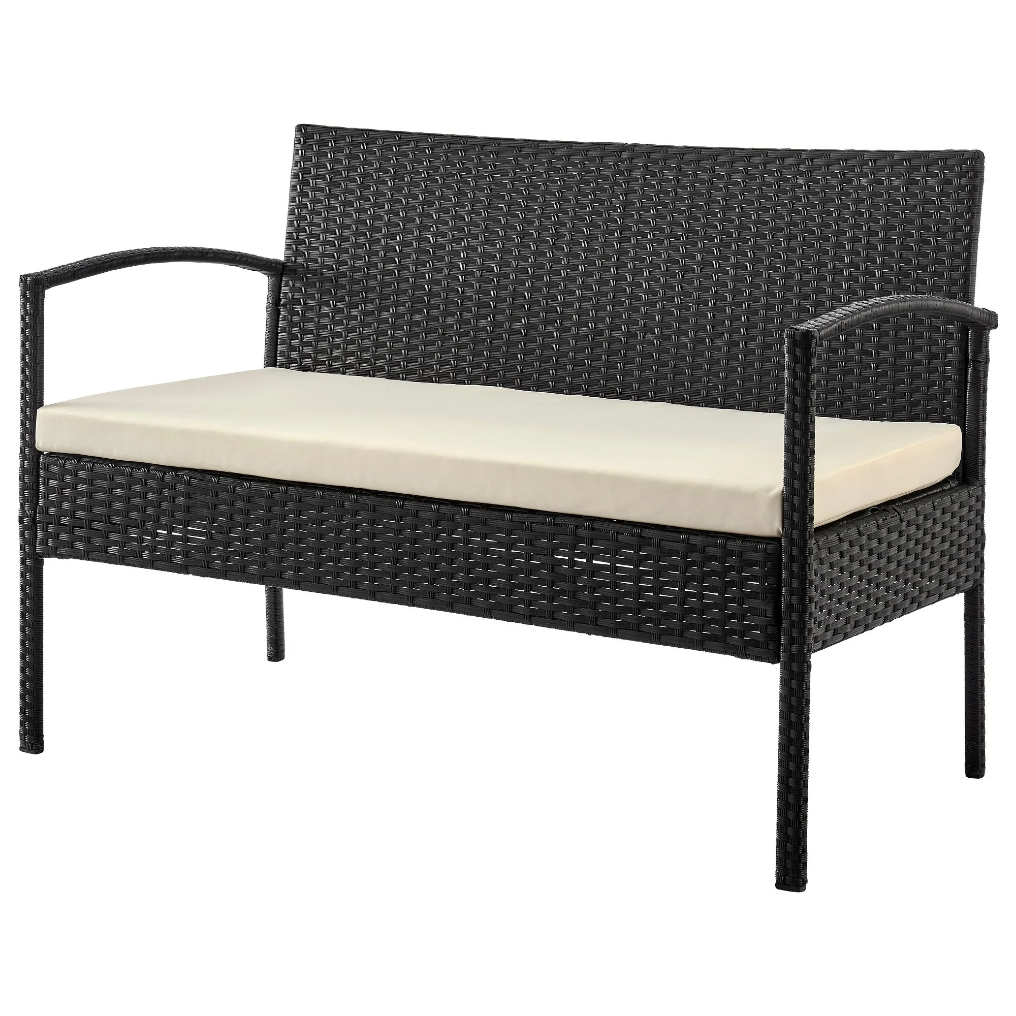 Noli Patio 4-Person Conversation Set with Coffee Table with Cream Cushions - Image 8