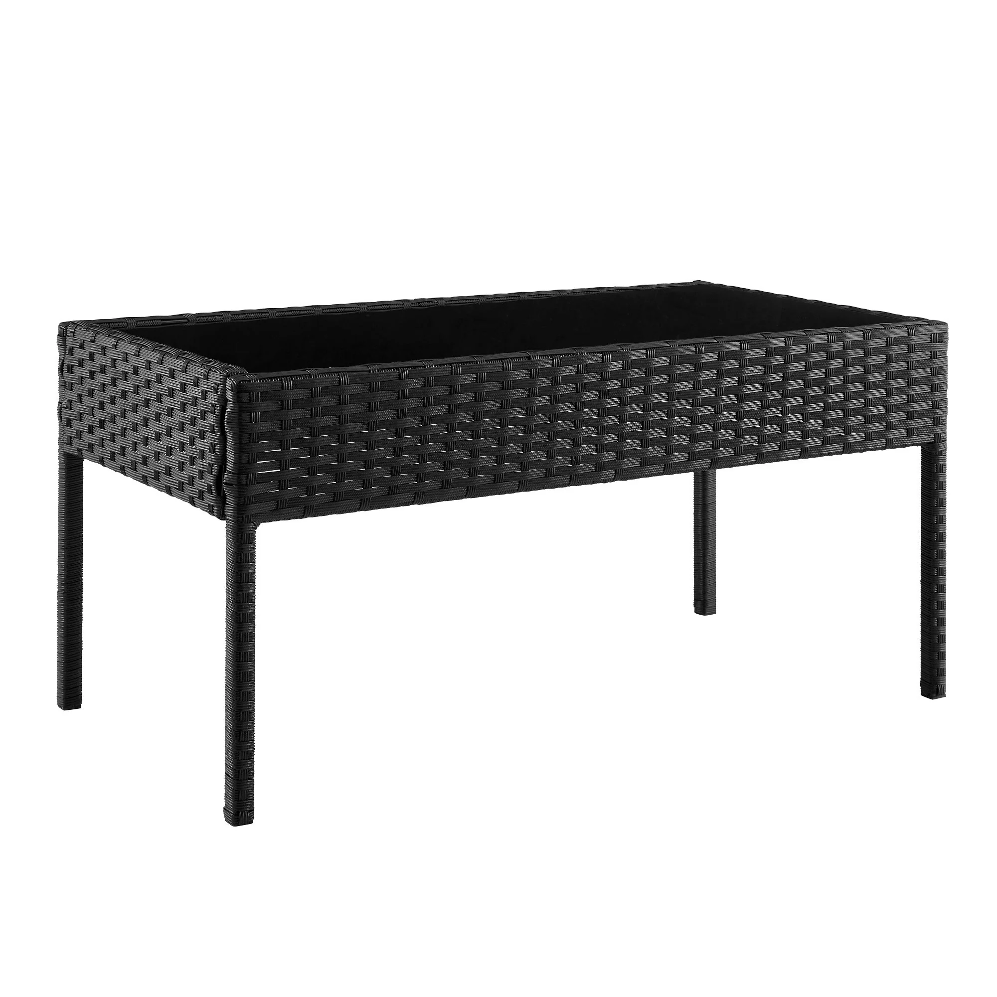Noli Patio 4-Person Conversation Set with Coffee Table with Grey Cushions - Image 7
