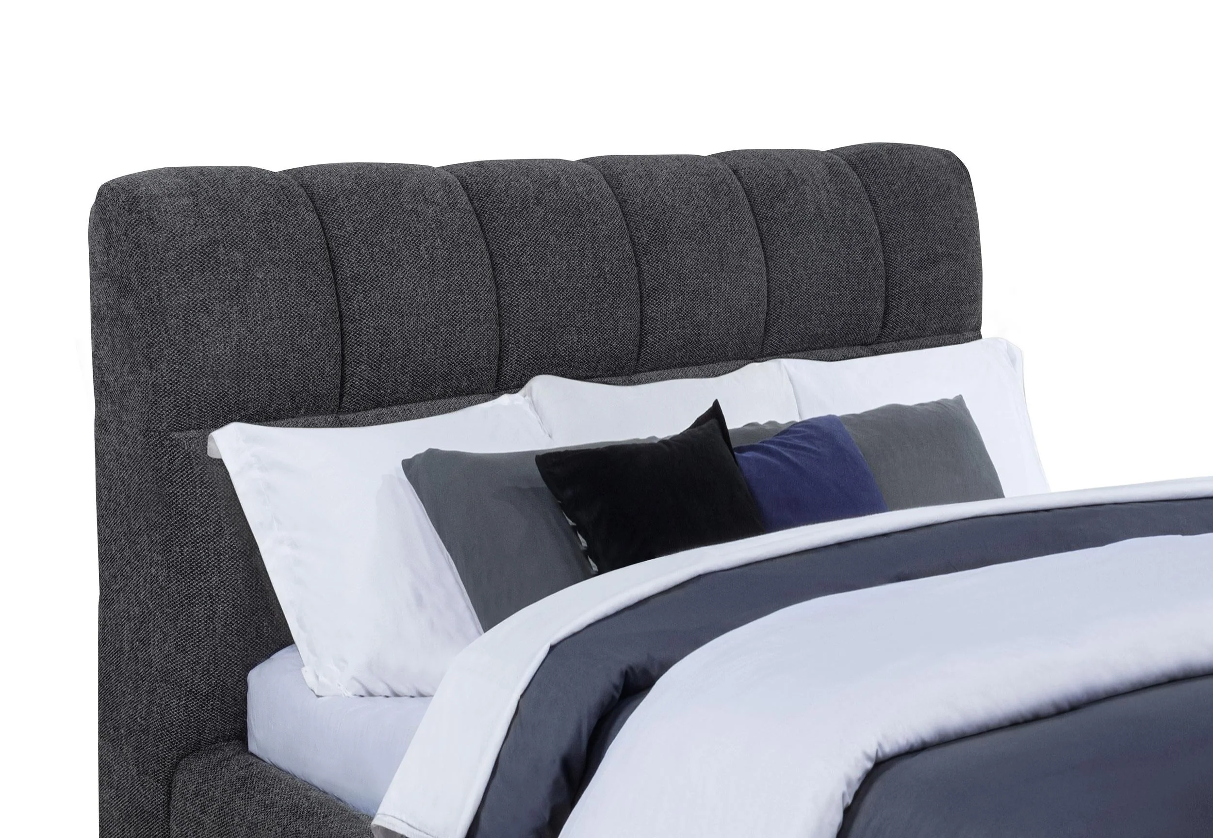 Nollet Gray 48-inch Upholstered Eastern King Platform Bed - Image 7