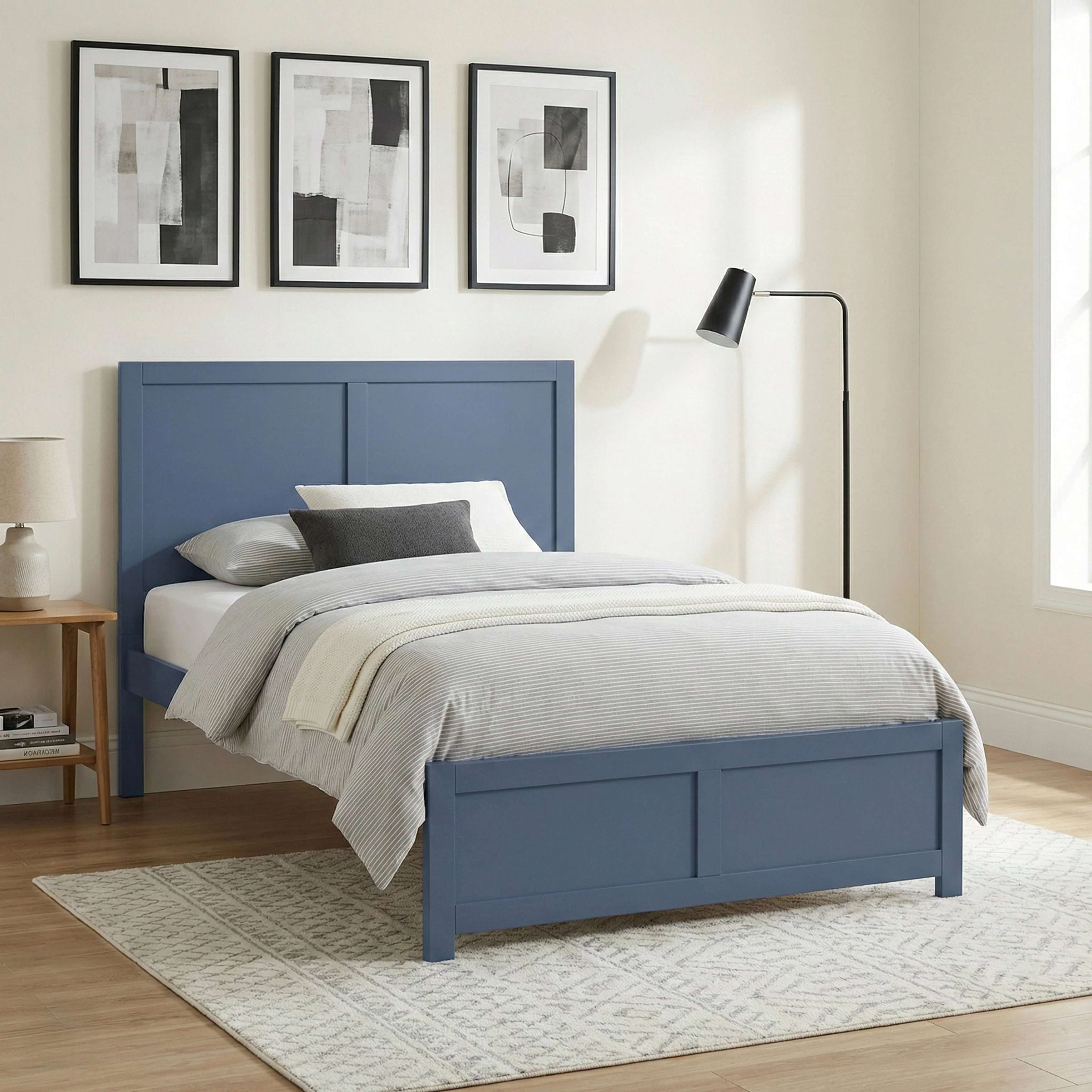 Nora Blue Full Platform Bed - Image 25