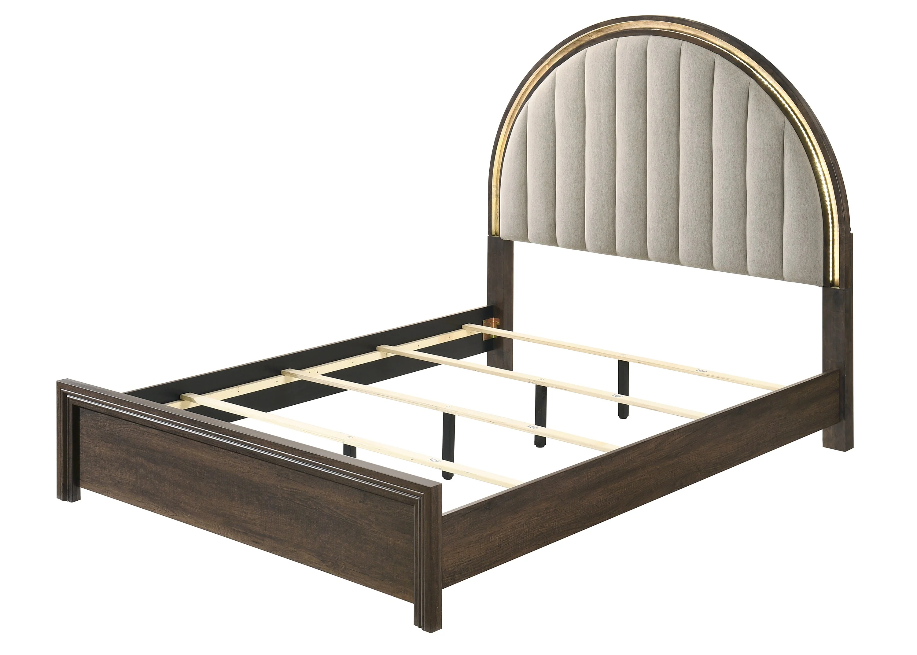 Noreen Brown LED King Bed - Image 3