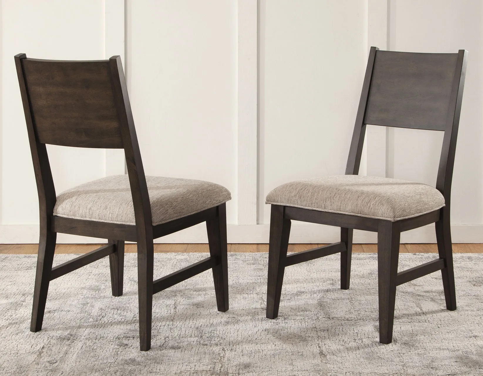 Norvell Dark Espresso Side Chair, Set of 2