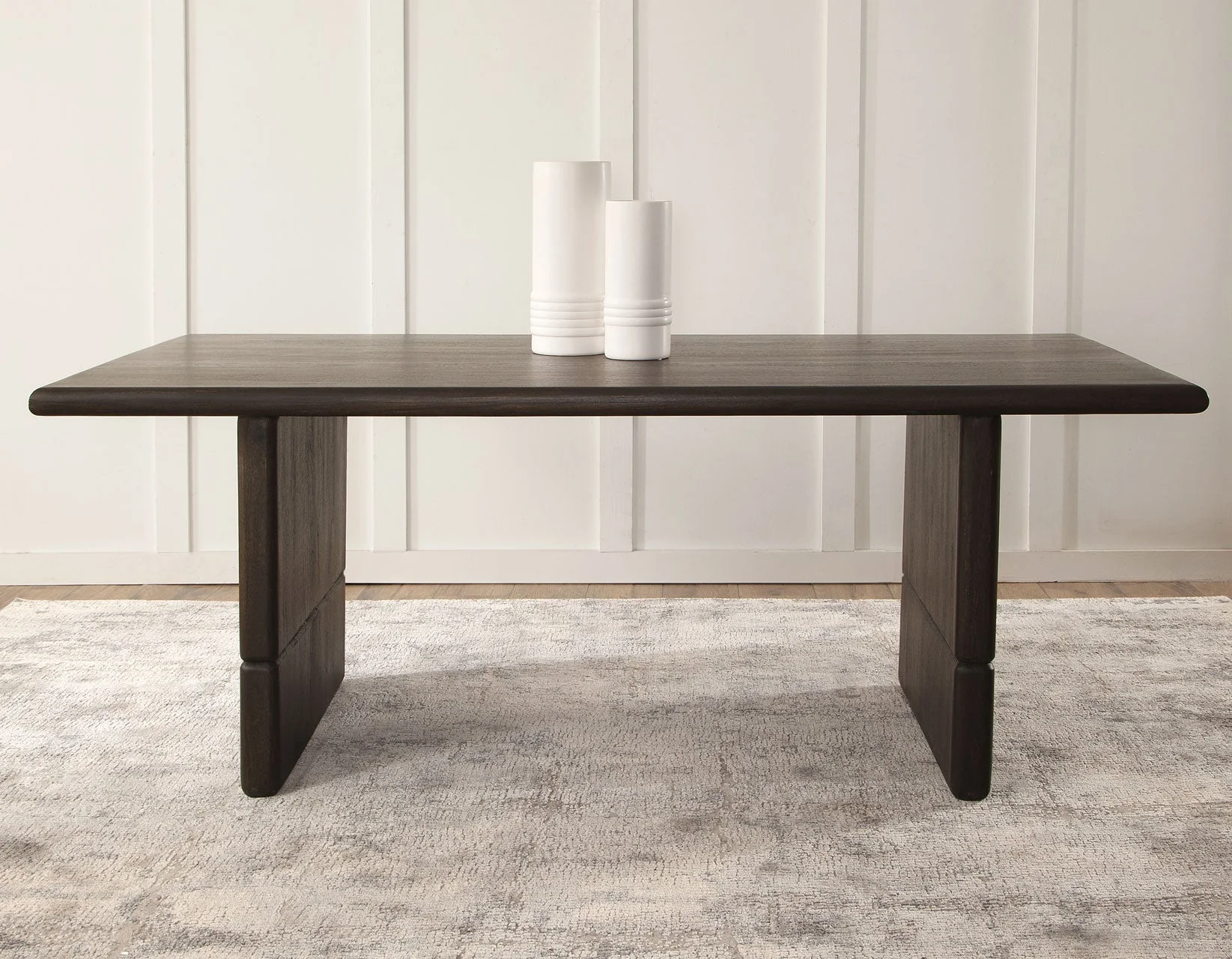 Norvell Dark Espresso Solid Wood 78″ Table