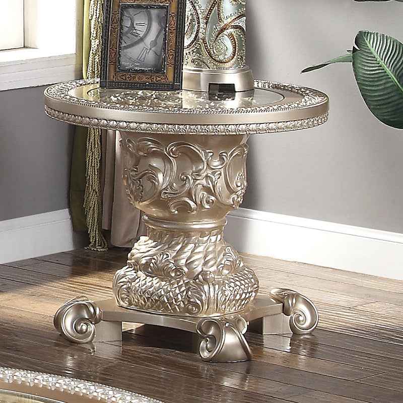 HD-328C Champagne Gold 3-Piece Coffee Table Set - Image 4