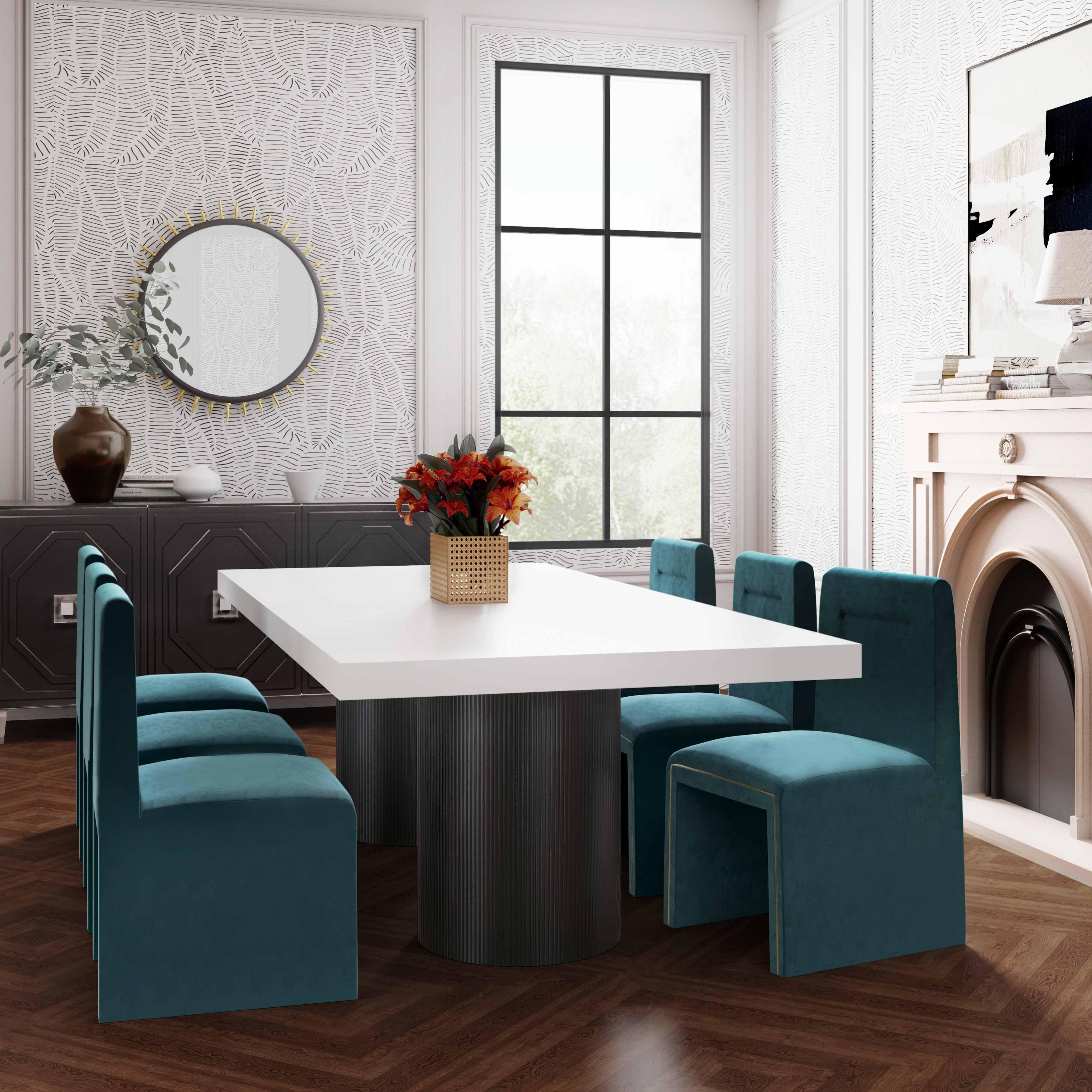 Nova White Lacquer 95" Rectangular Dining Table - Image 2