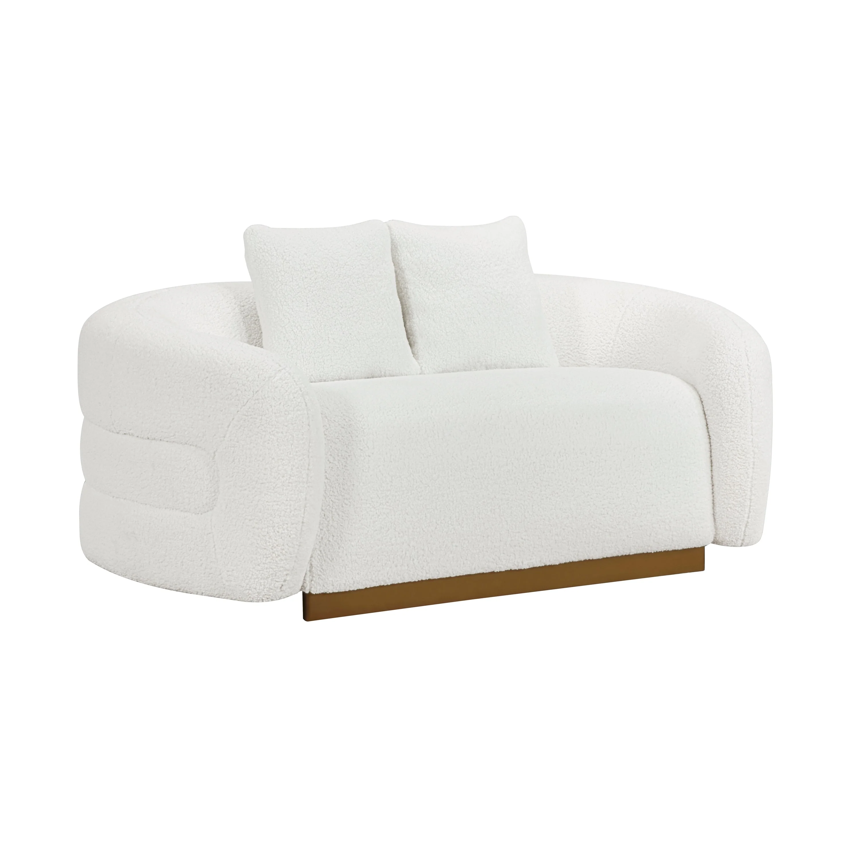 Novella White Loveseat - Image 4