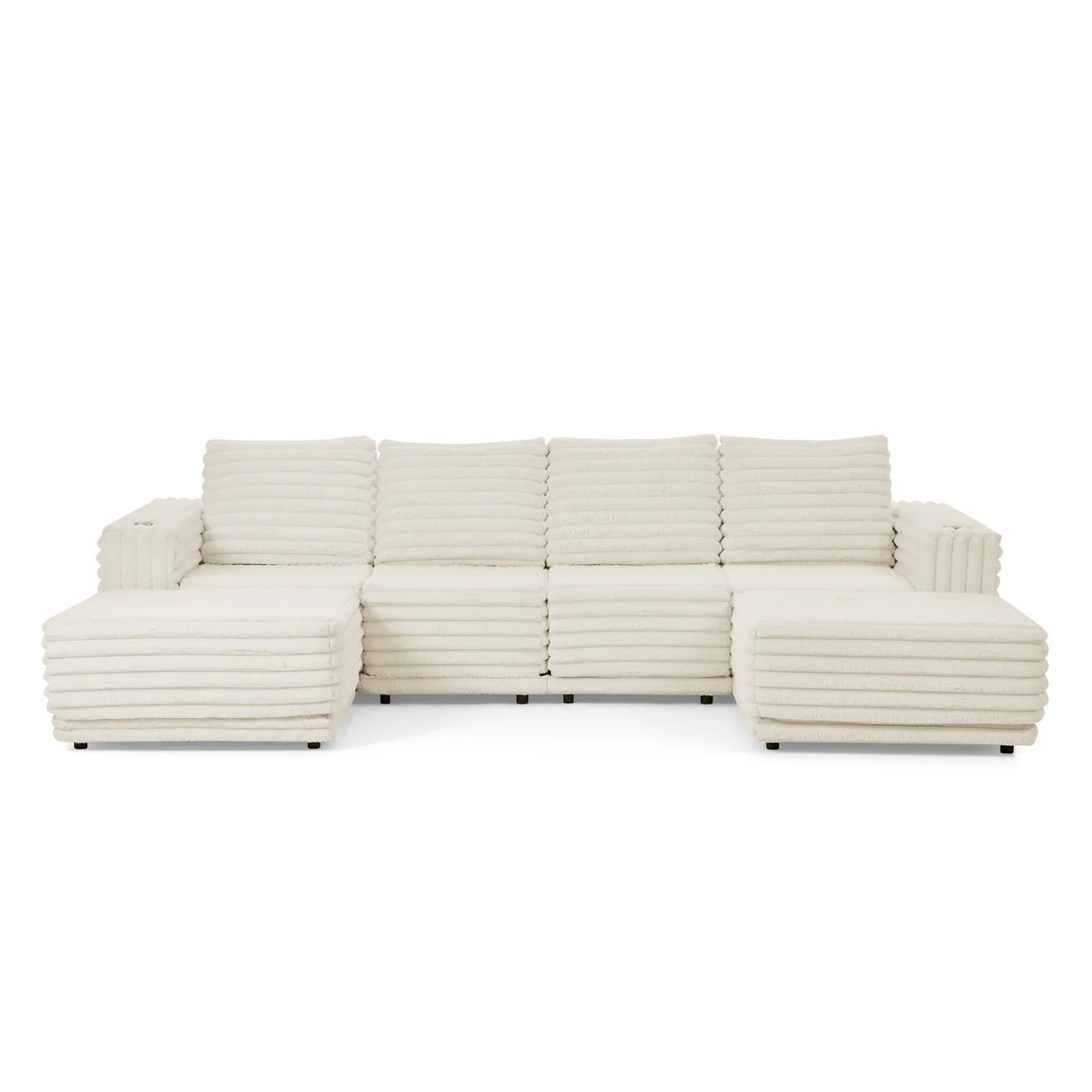 Nuve Cream 6-Piece Sectional [Special Price] - Image 2