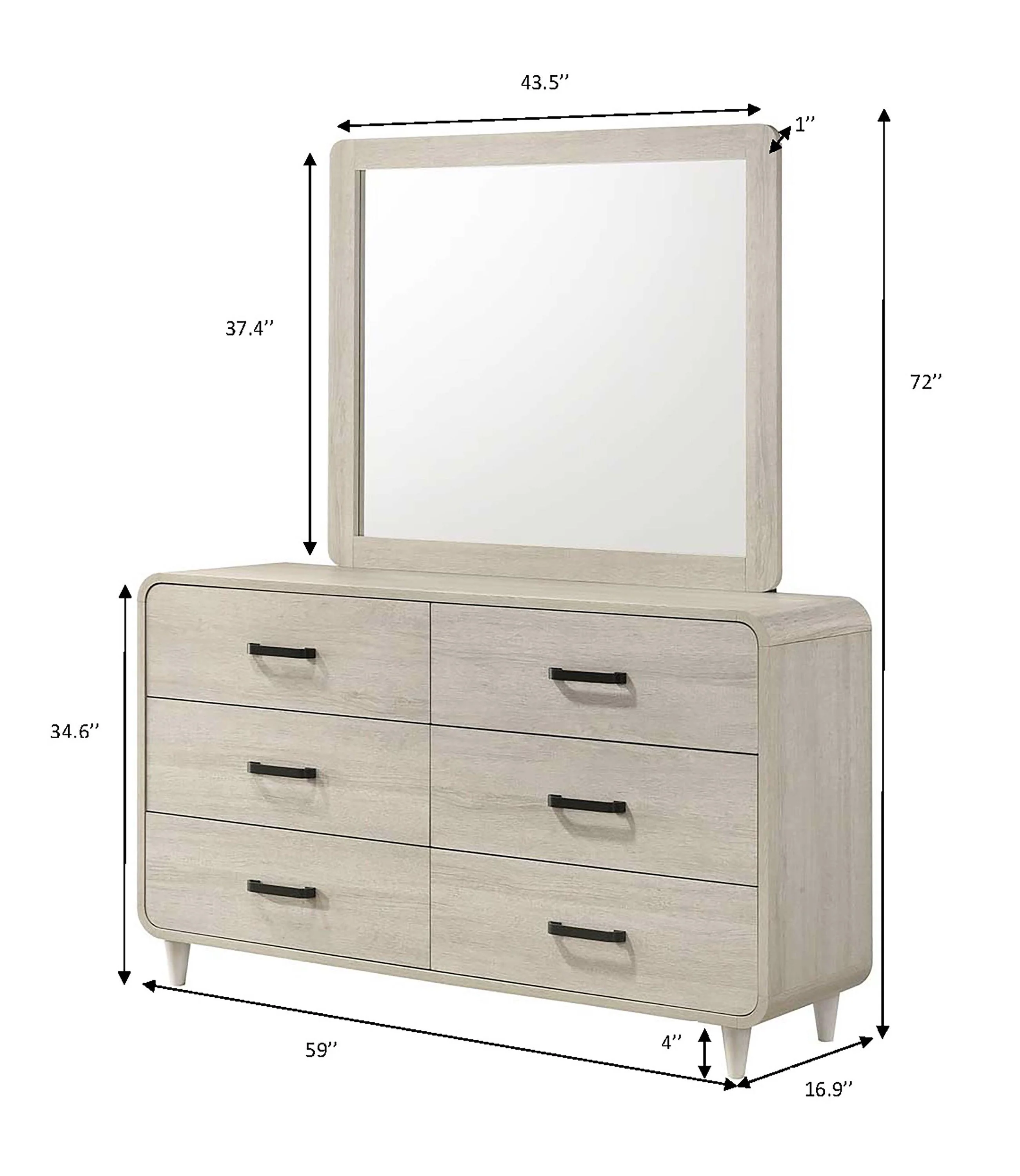 Nyomi White Dresser - Image 5