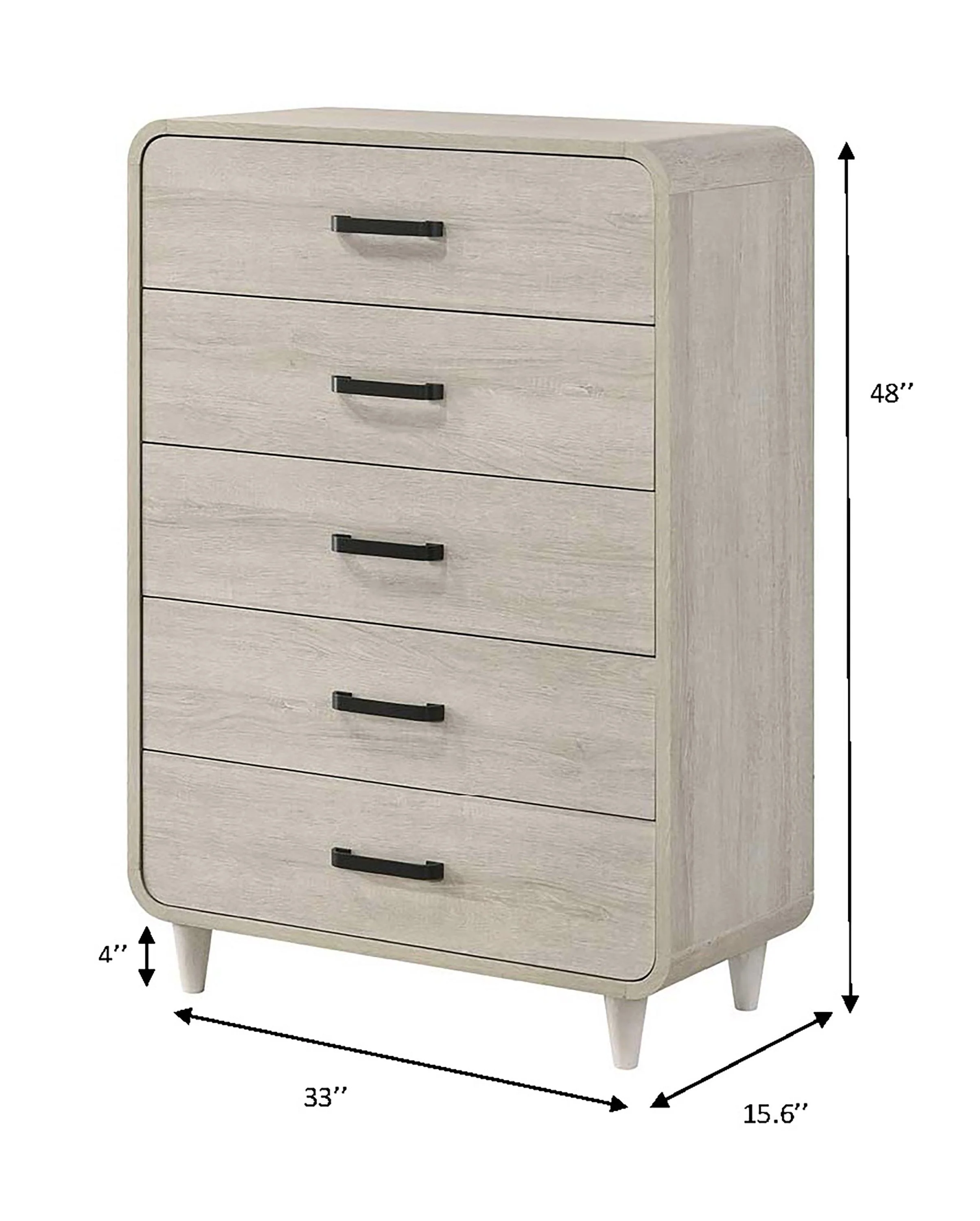 Nyomi White Upholstered Bedroom Set - Image 15