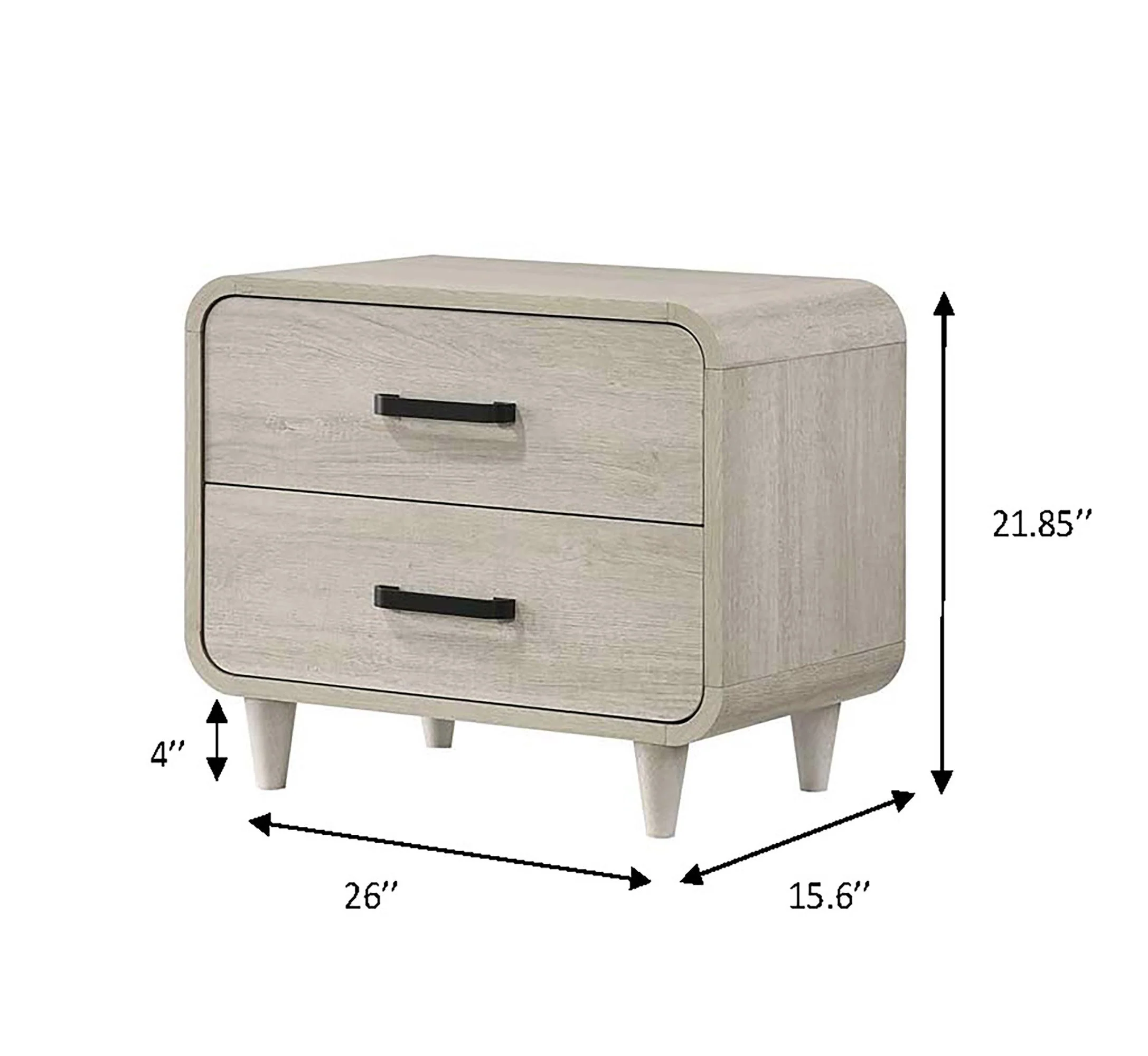 Nyomi White Upholstered Bedroom Set - Image 16