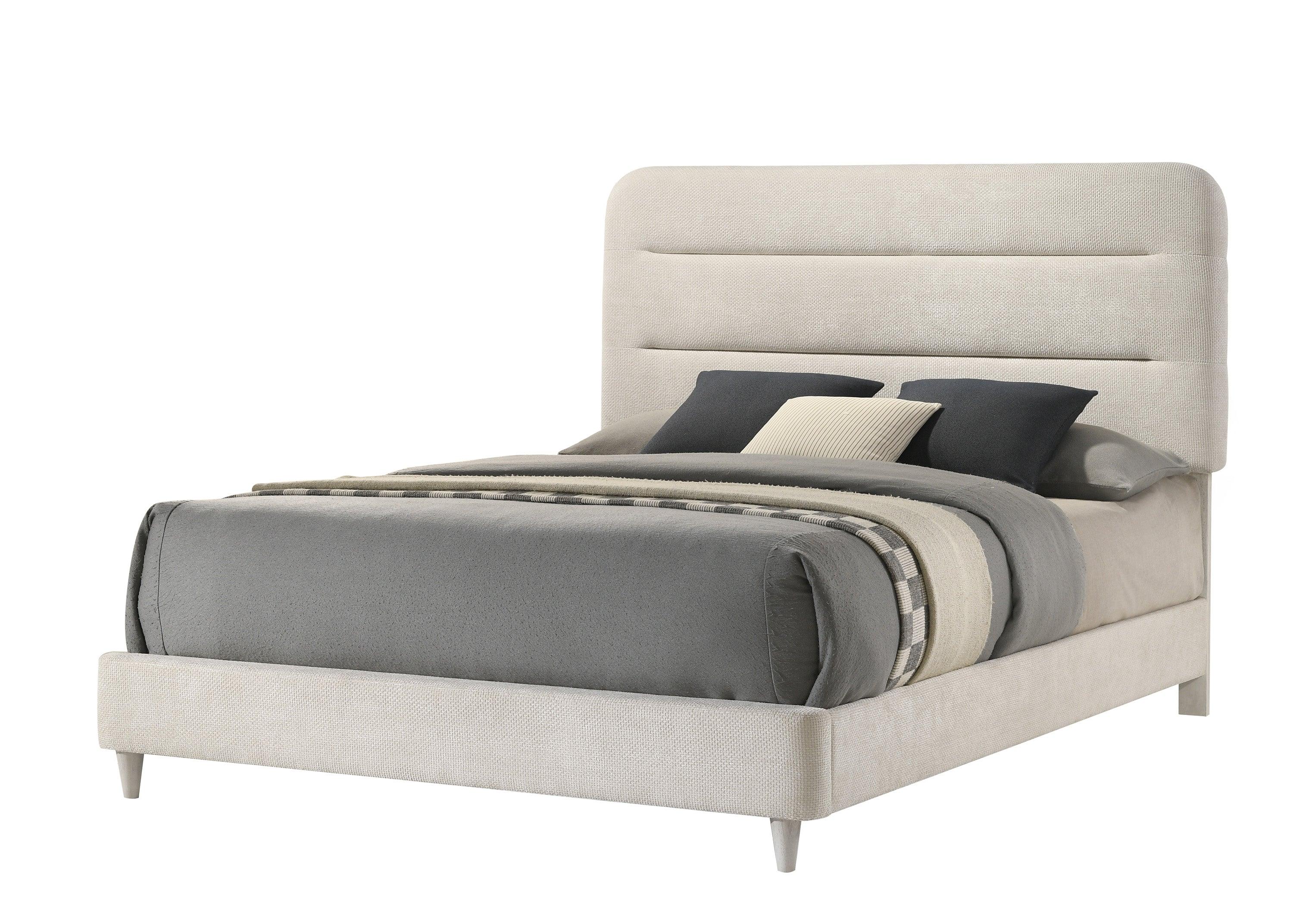 Nyomi White Upholstered Bedroom Set - Image 2