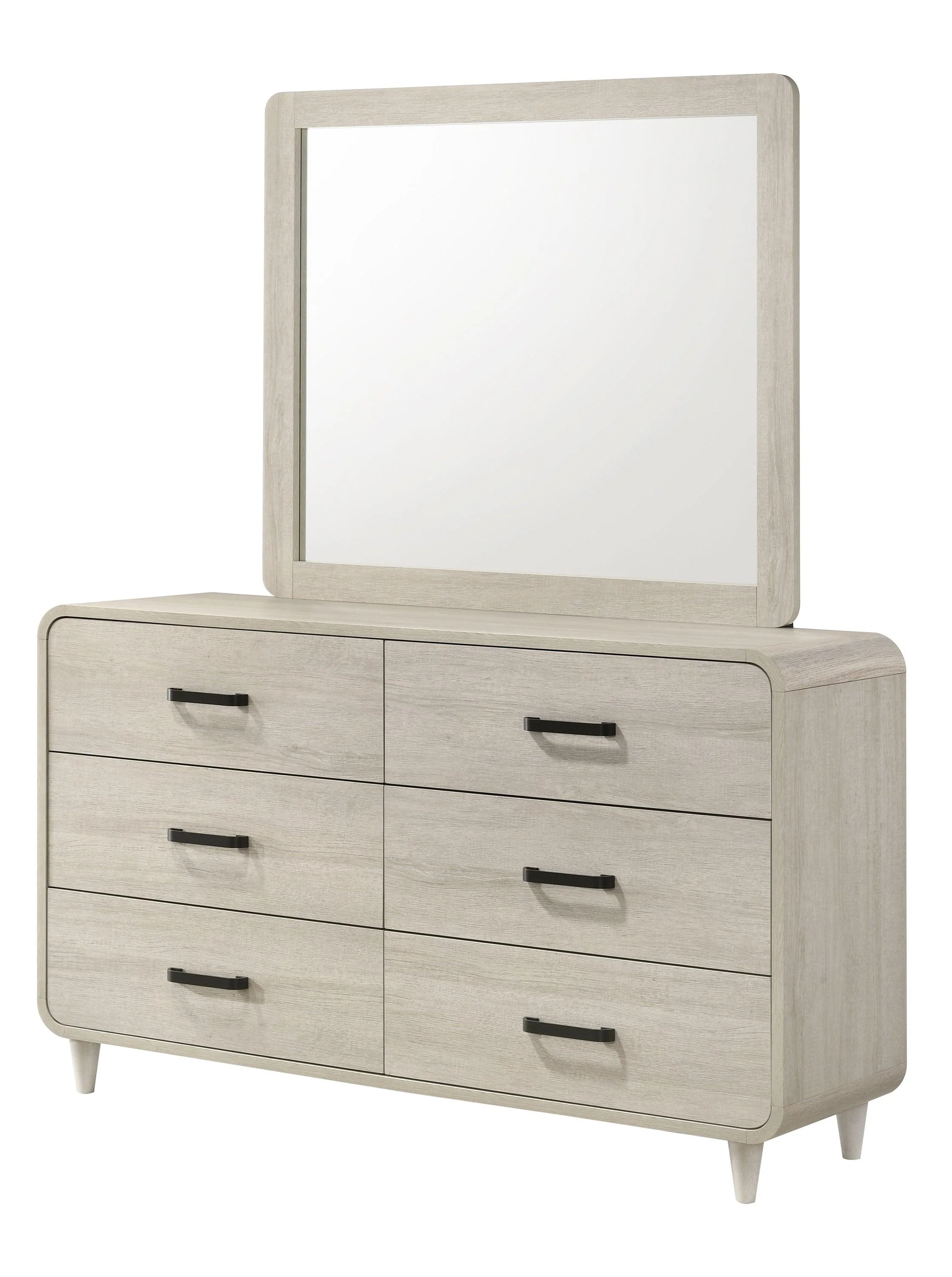 Nyomi White Upholstered Bedroom Set - Image 4