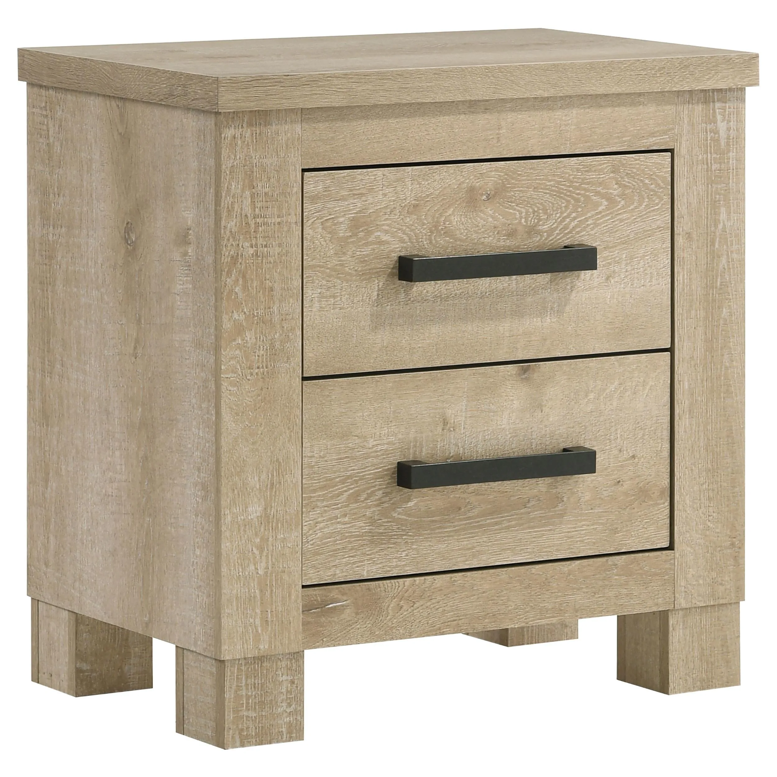 Oakglen Weathered Oak 2-Drawer Nightstand - Image 13