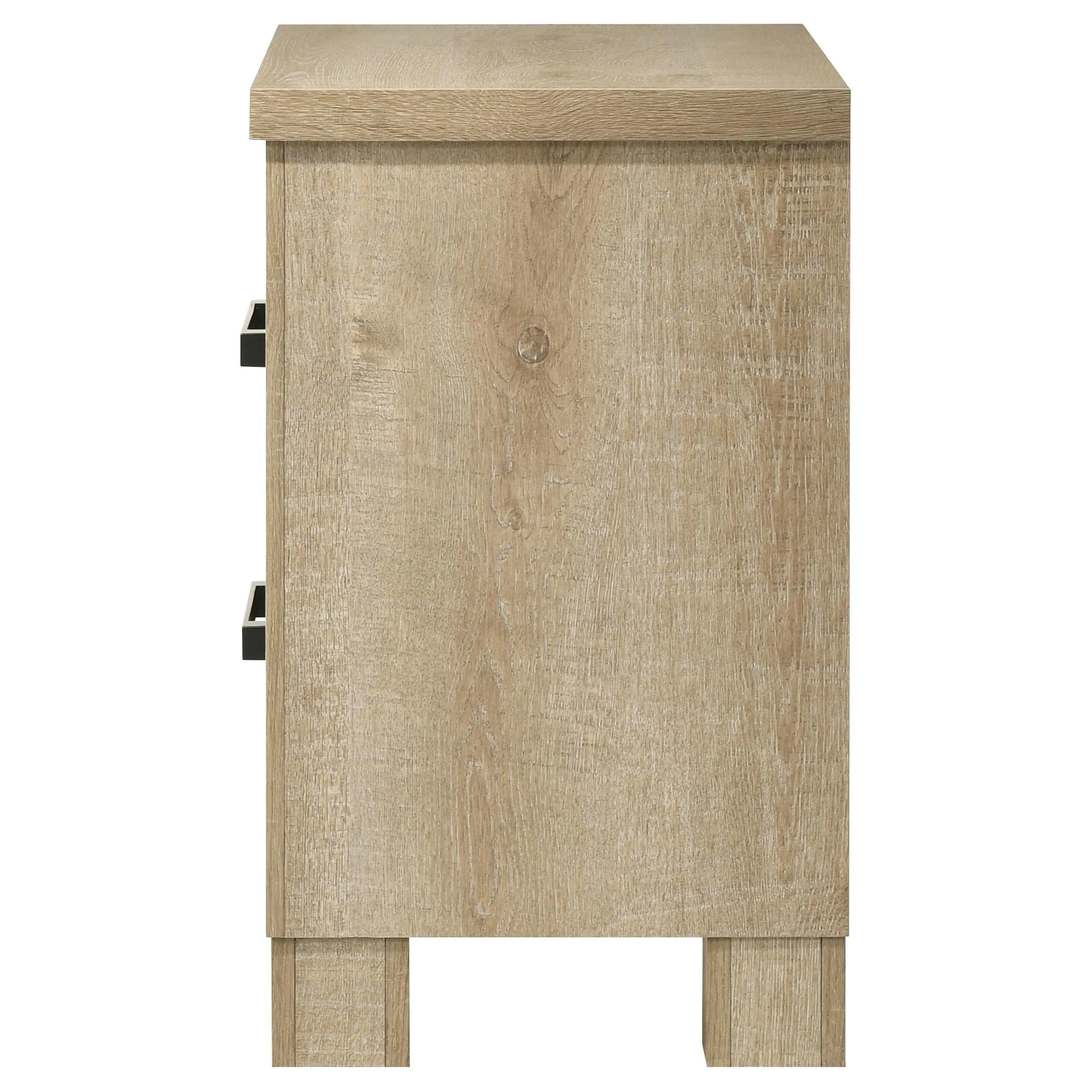 Oakglen Weathered Oak 2-Drawer Nightstand - Image 4