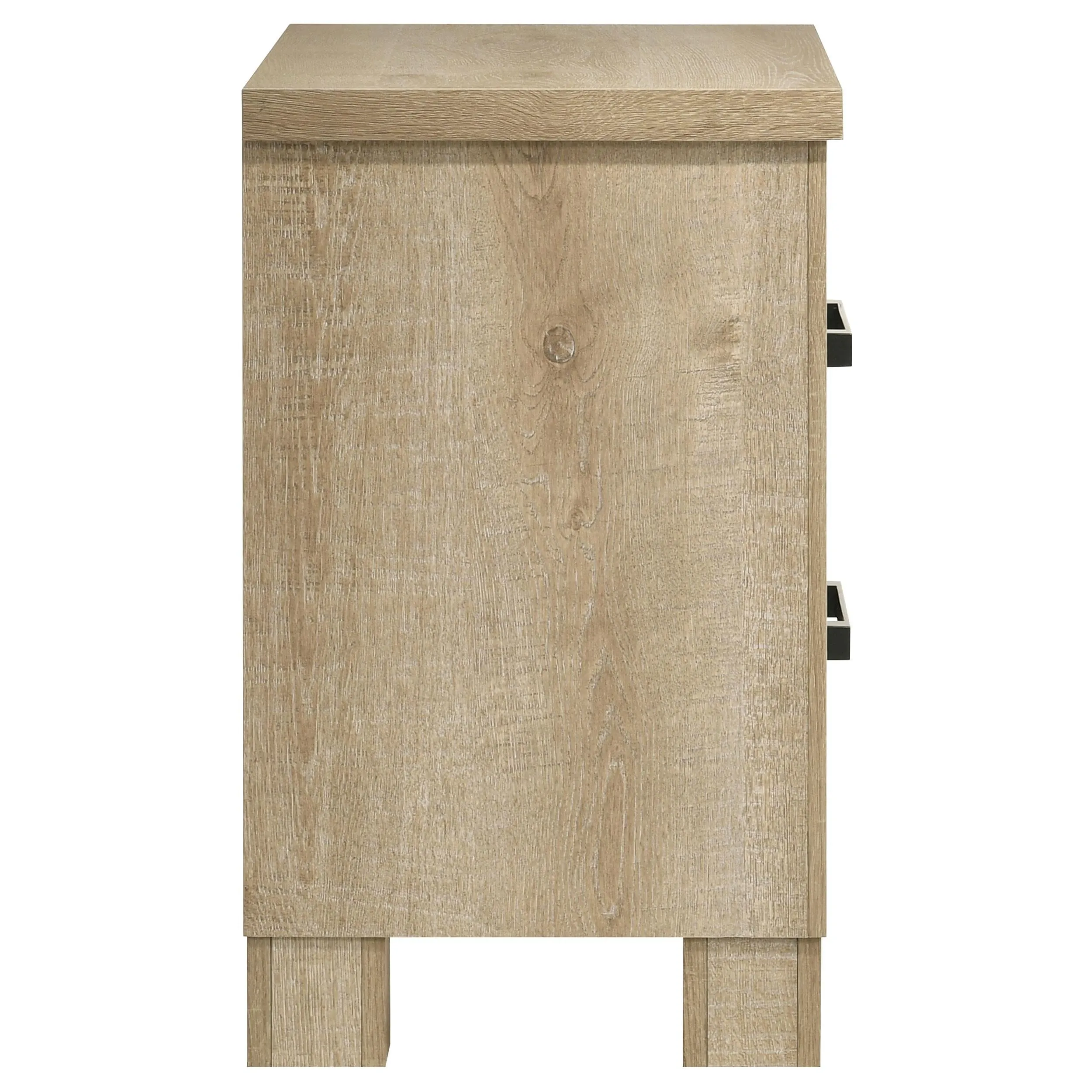 Oakglen Weathered Oak 2-Drawer Nightstand - Image 8