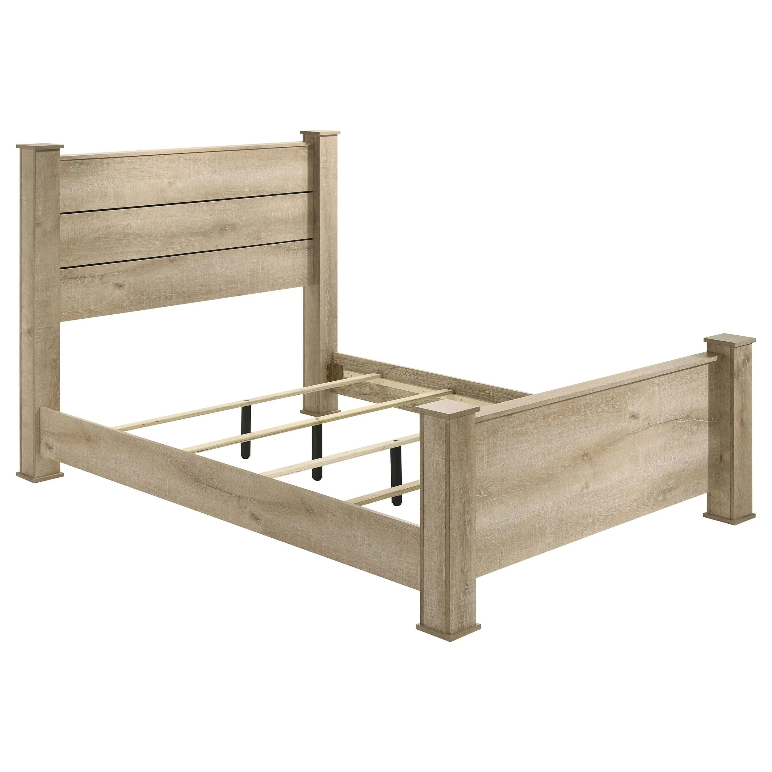 Oakglen Weathered Oak 55-inch Eastern King Panel Bed - Image 3