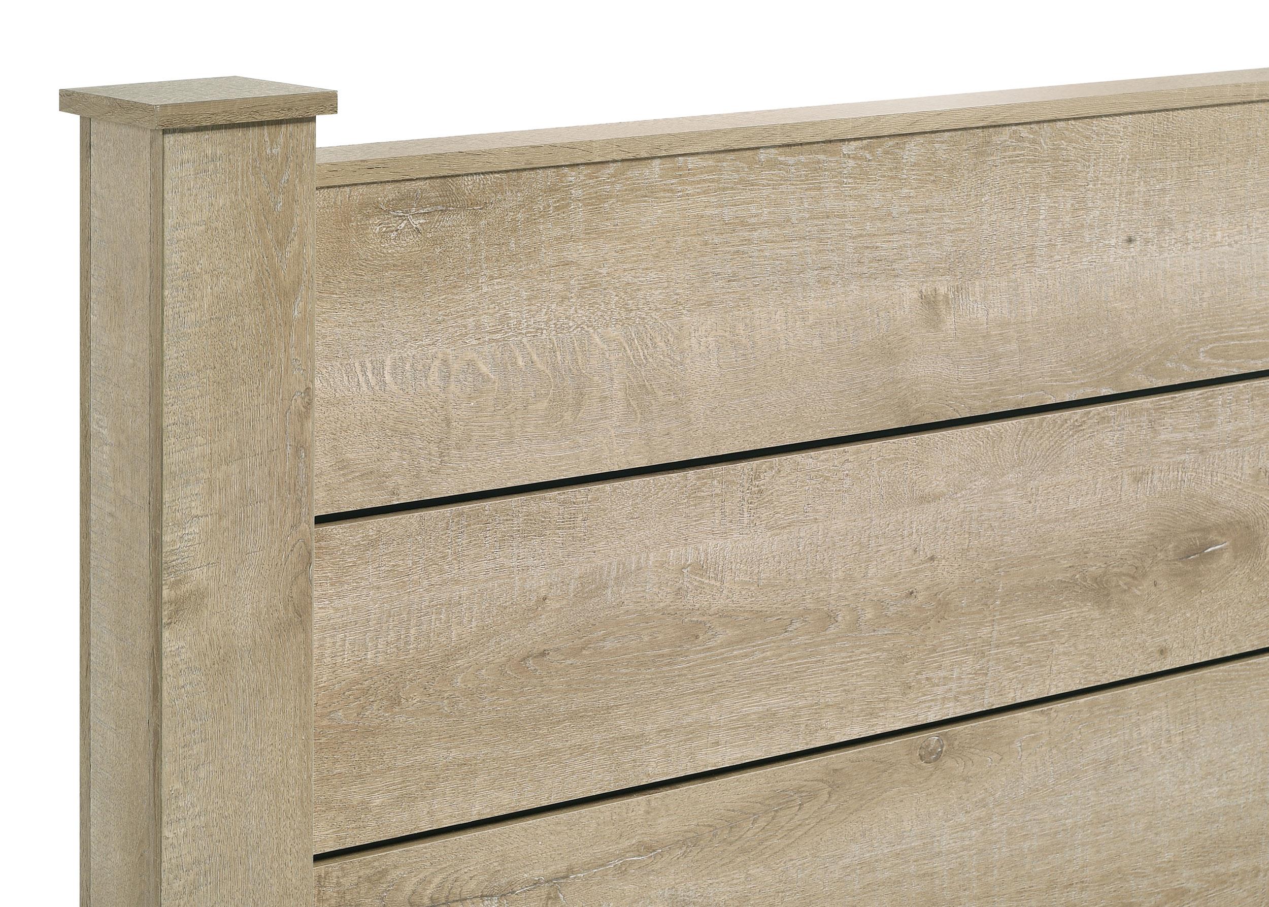 Oakglen Weathered Oak California King Panel Bed - Image 7