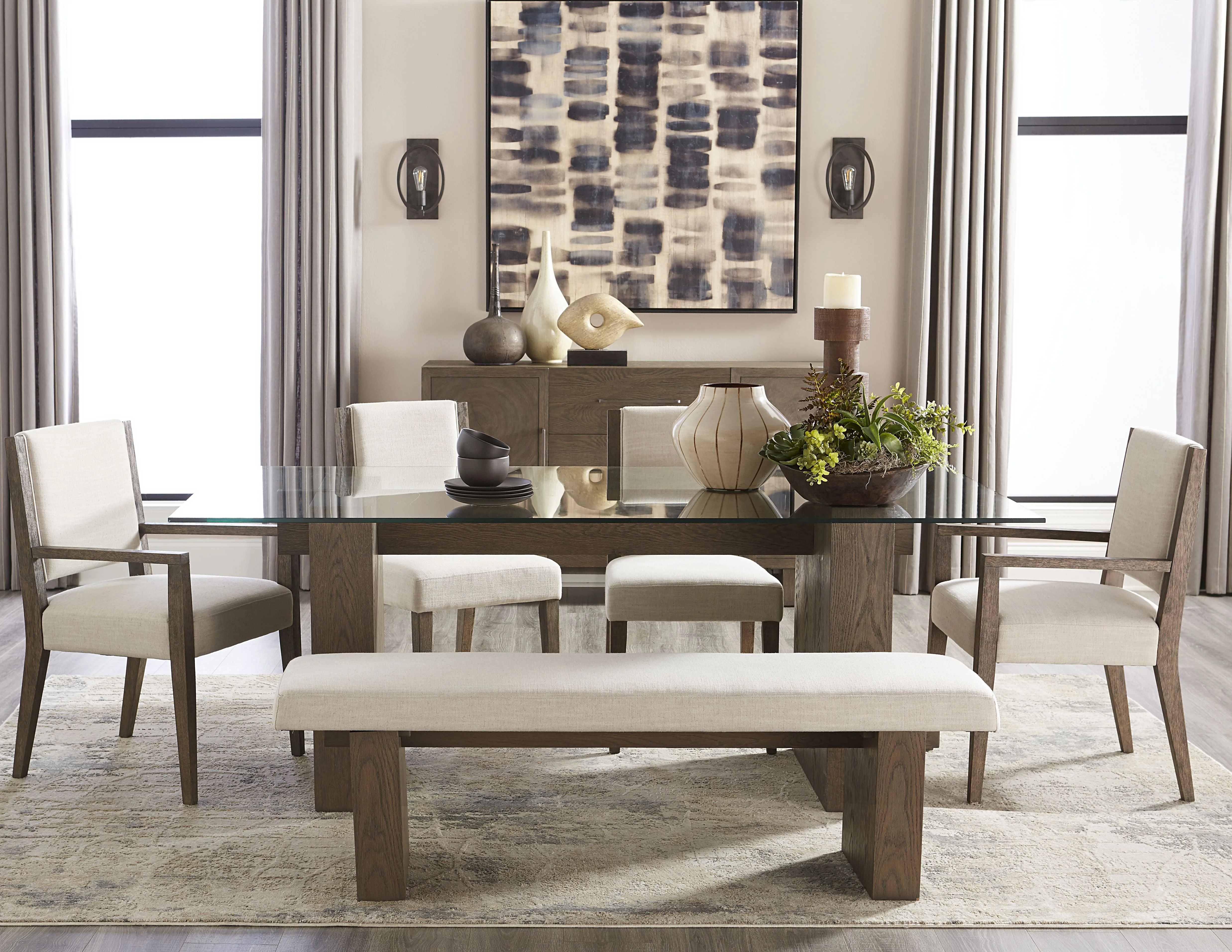 Oakland Glass Table in Brunette - Image 2