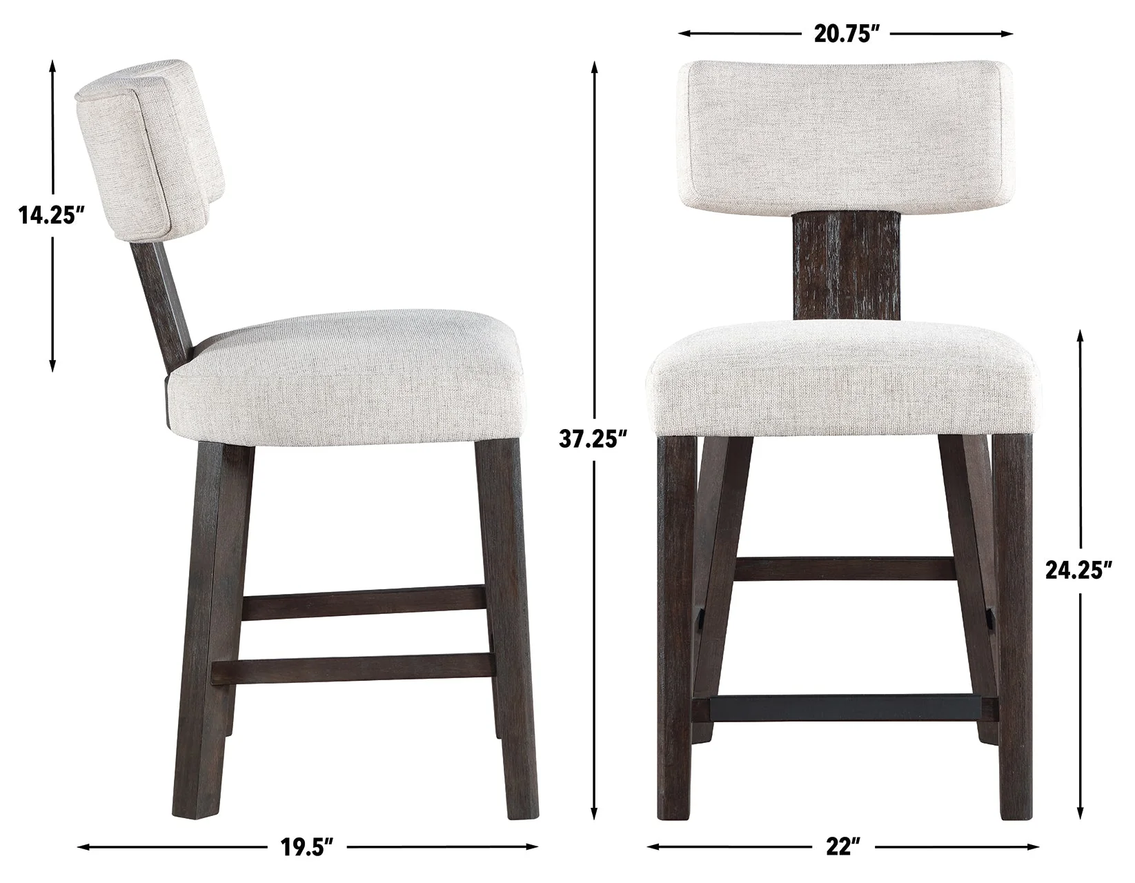 Oakley Charcoal Brown Counter Height Dining Set - Image 22