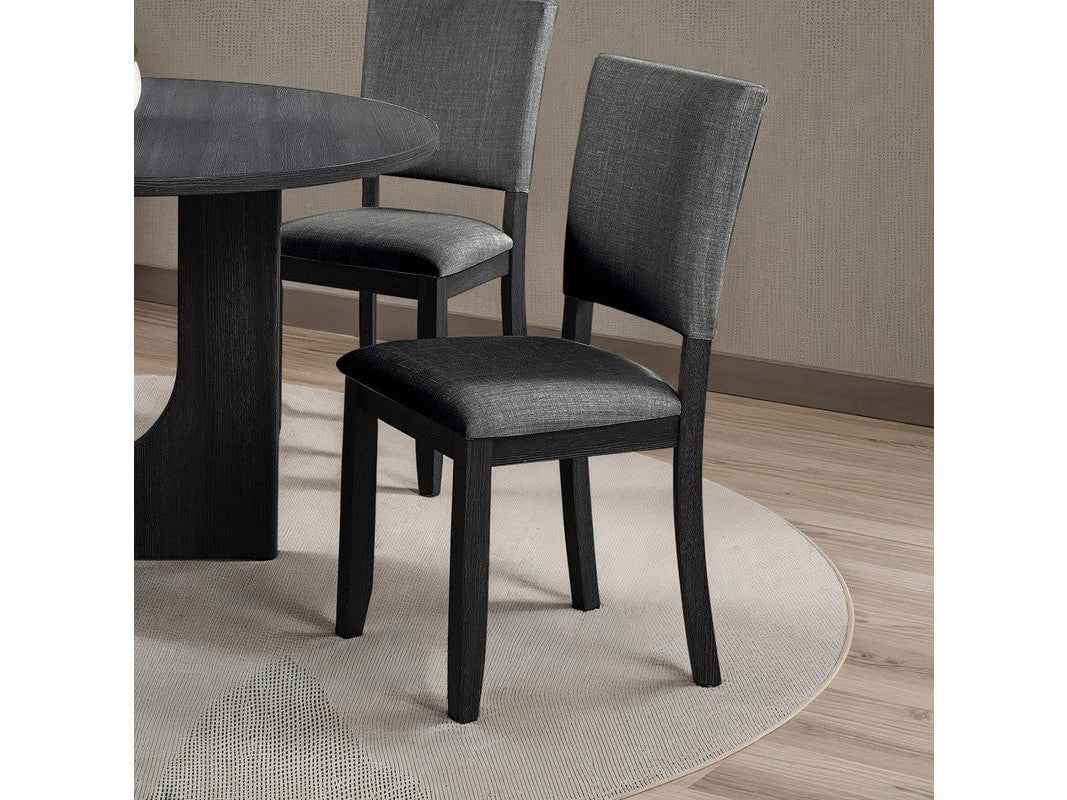 Oberto Dark Gray Side Chair (Set of 4)