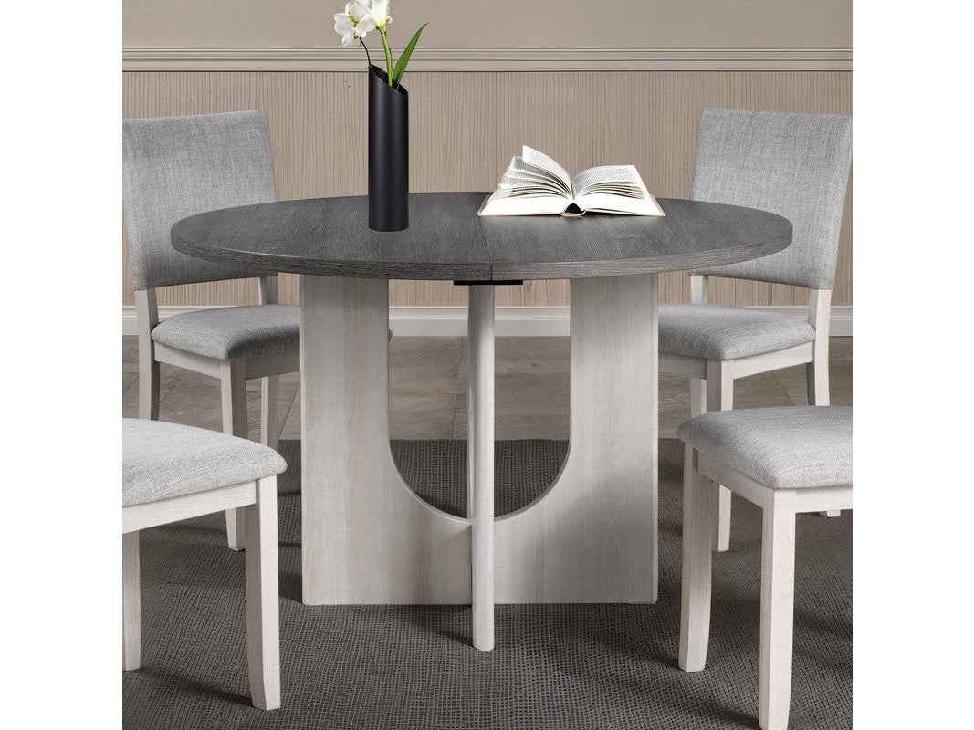 Oberto Gray Round Dining Table