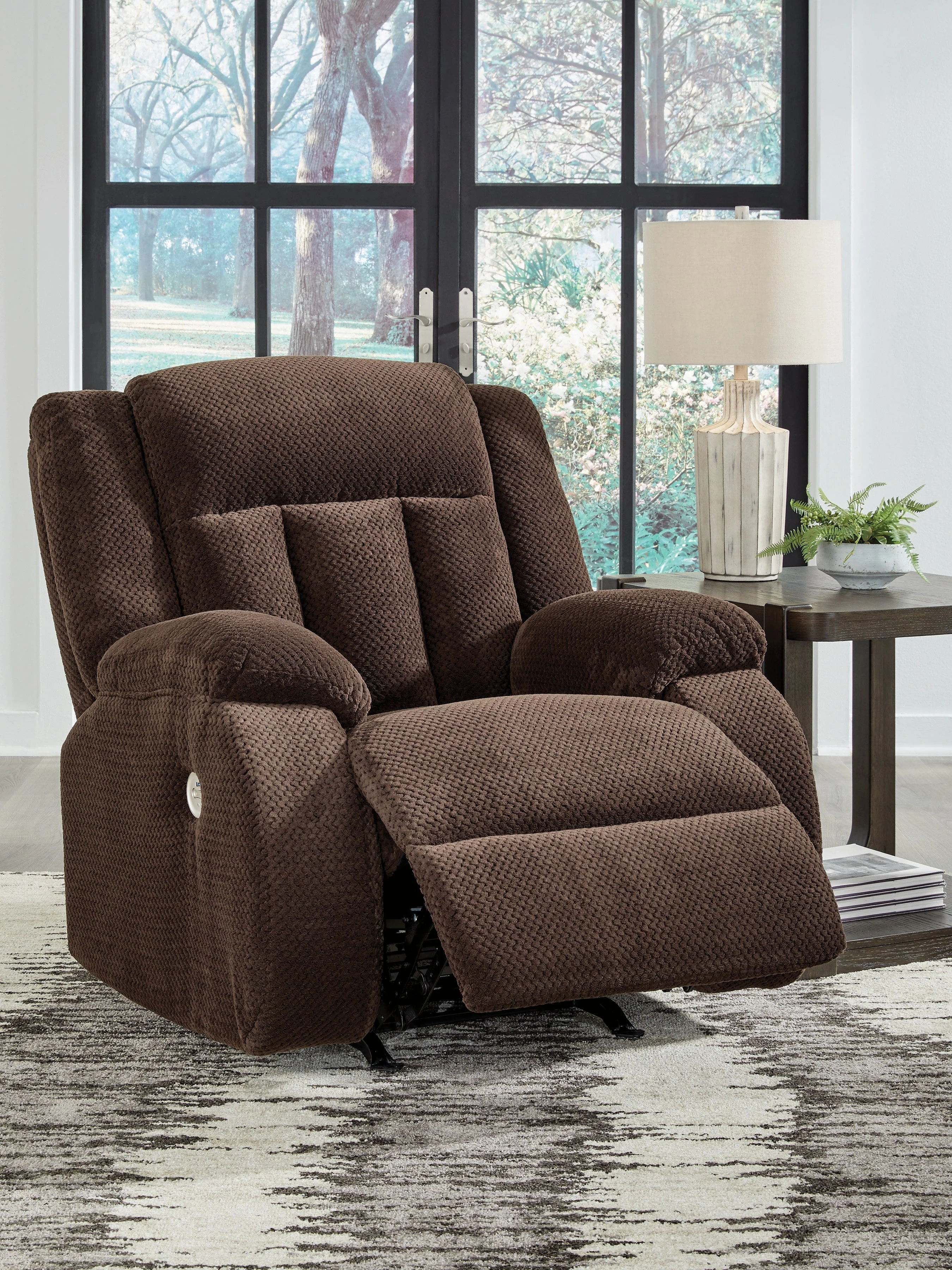 Observation Chocolate Power Recliner - Image 6